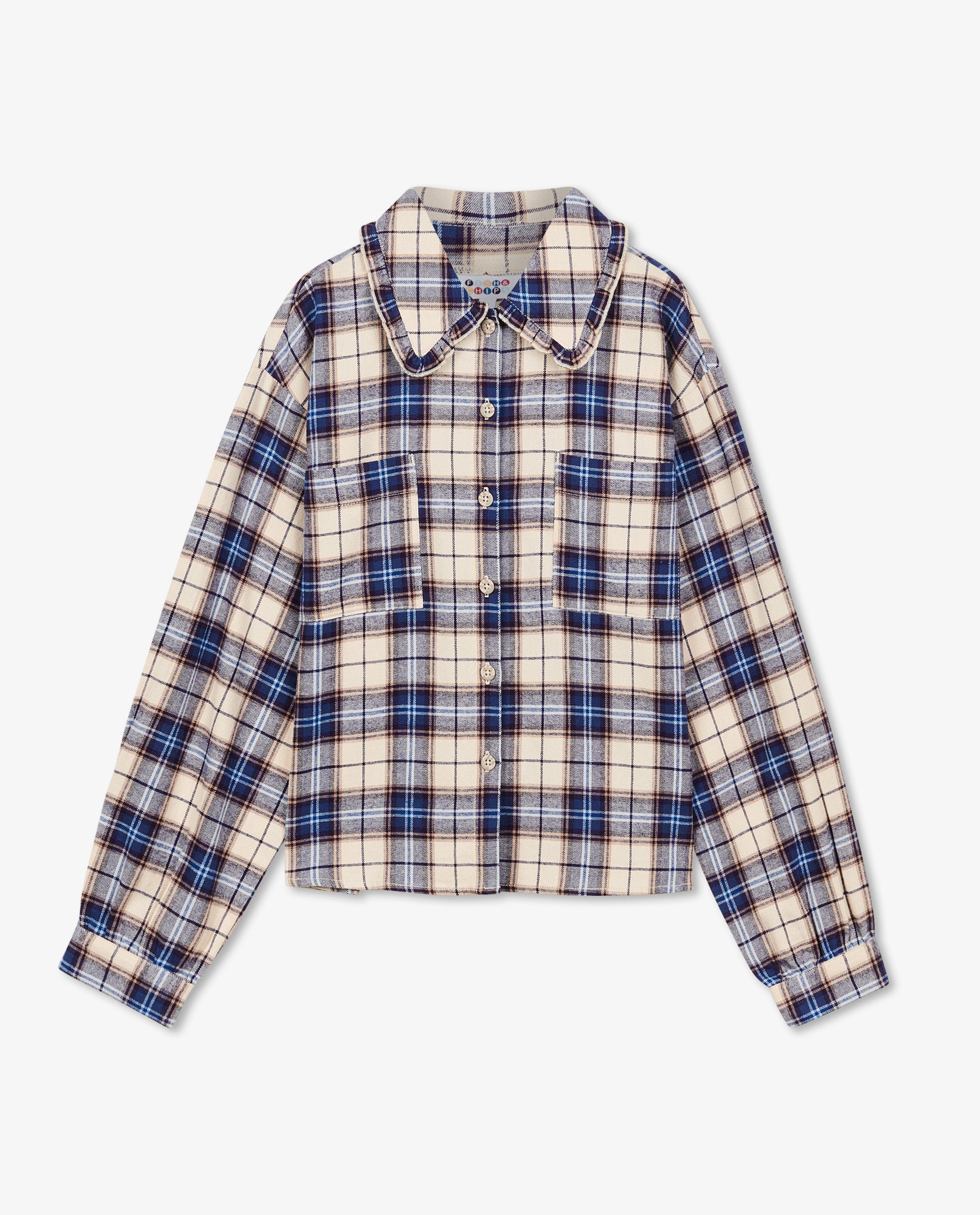 Chemises - Chemise à carreaux à col Peter Pan