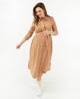 Oranjebruine maxi-jurk met print - null - Atelier Maman