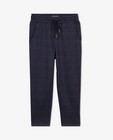 Pantalons - Pantalon bleu foncé à carreaux