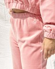 Leggings - Roze broek van fluweel
