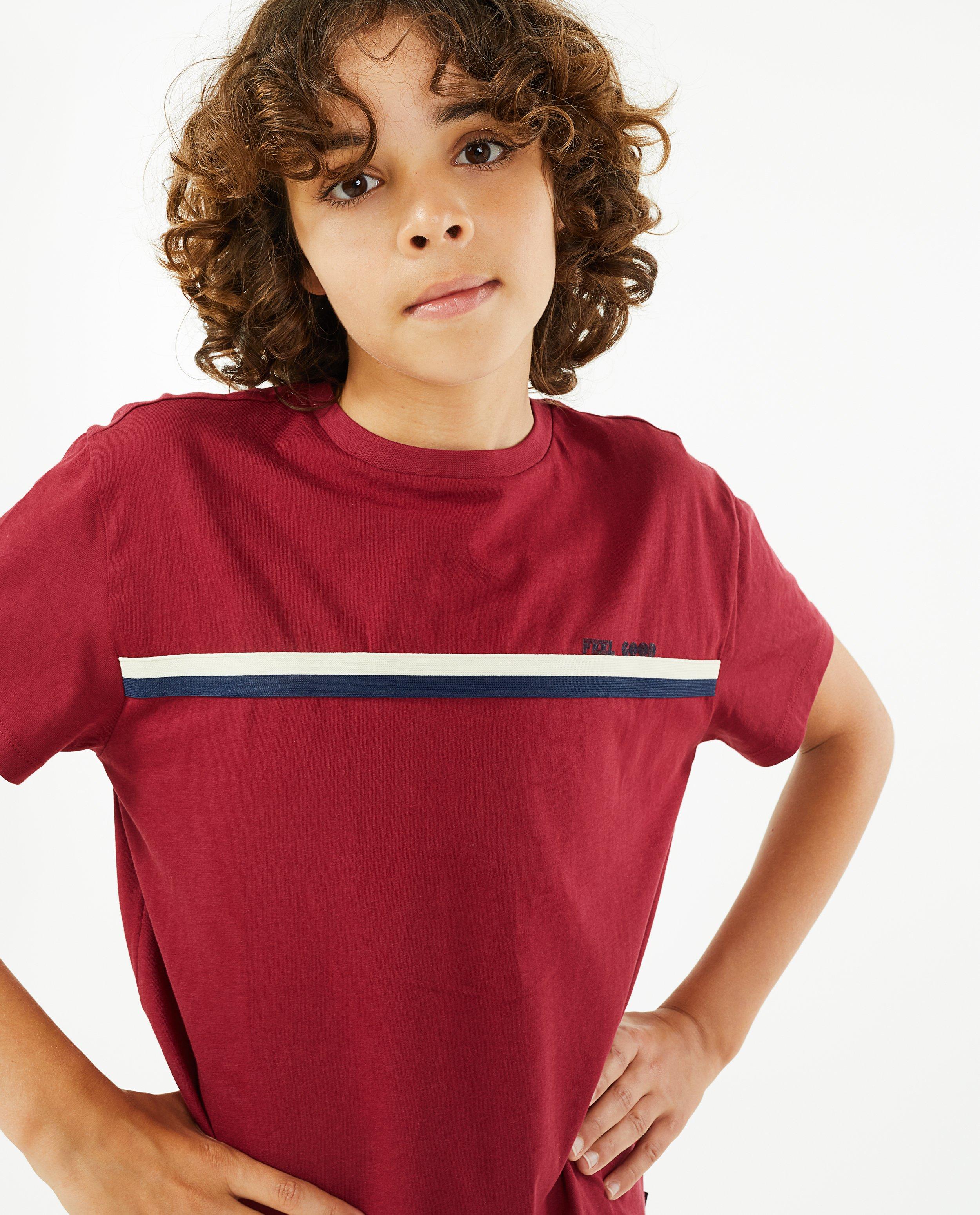 Rood T-shirt met strepen - null - Like Me