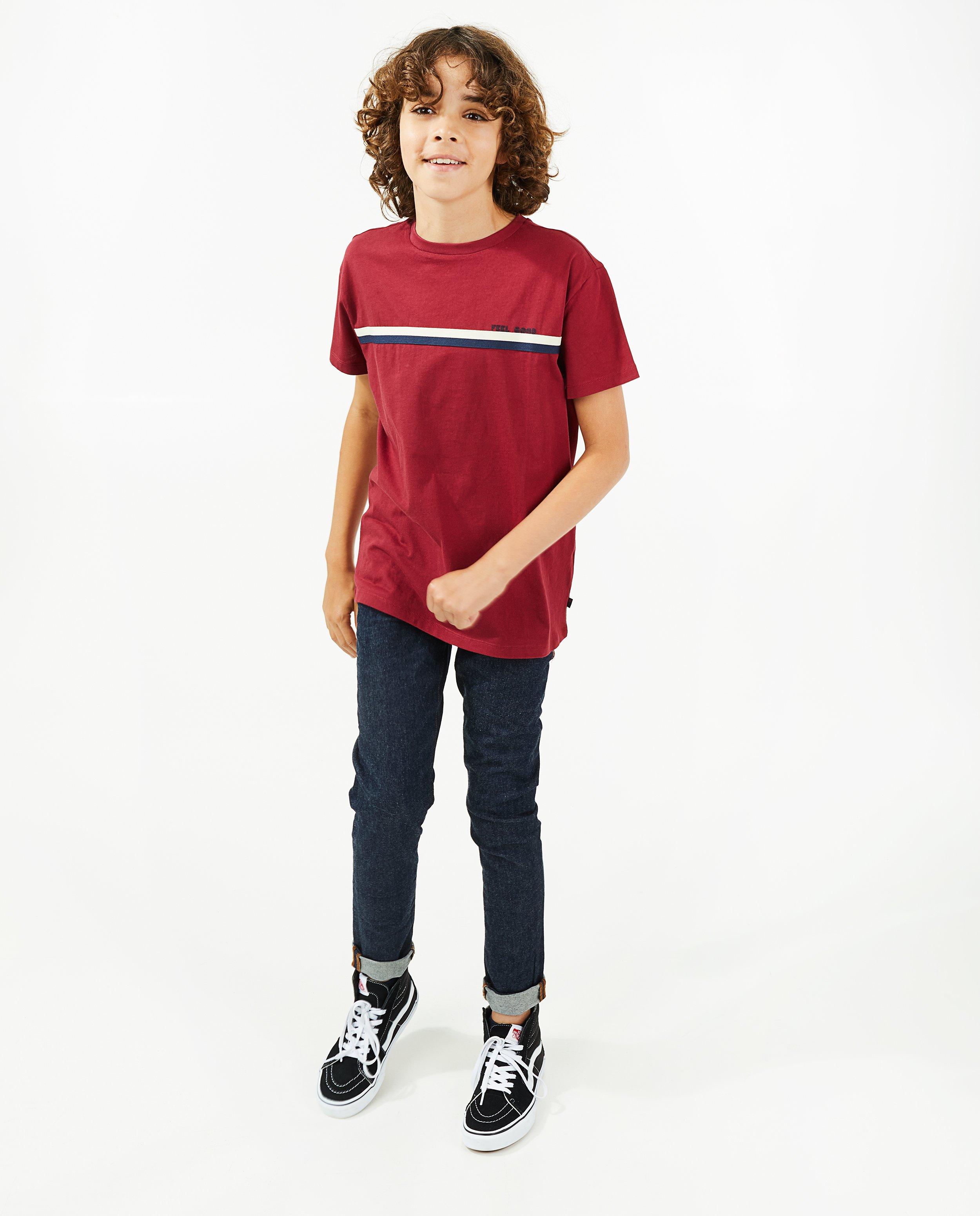 T-shirts - Rood T-shirt met strepen