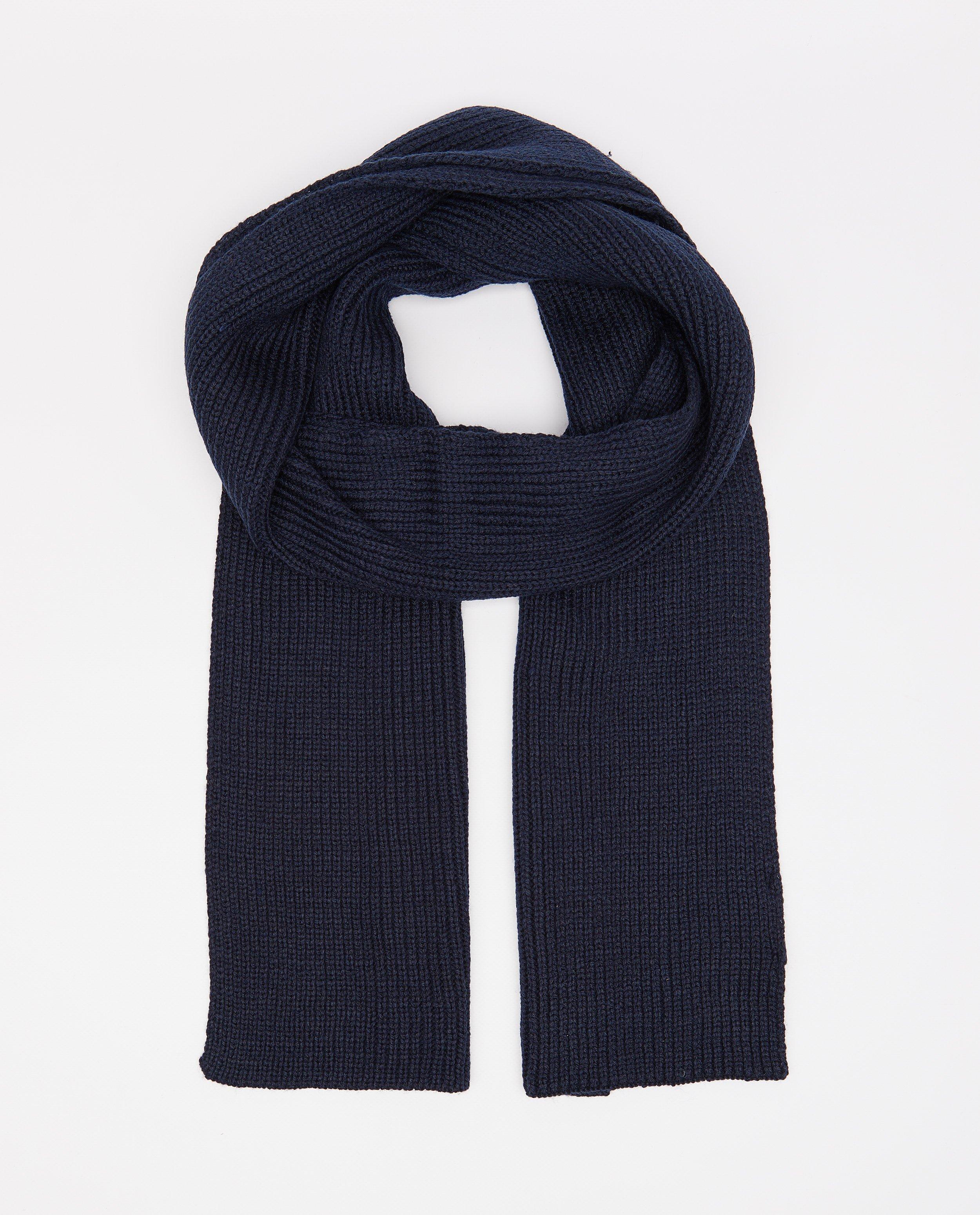 Écharpe en tricot bleu foncé - null - JBC