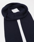 Bonneterie - Écharpe en tricot bleu foncé