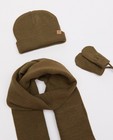 Bonneterie - Ensemble : bonnet, moufles et écharpe