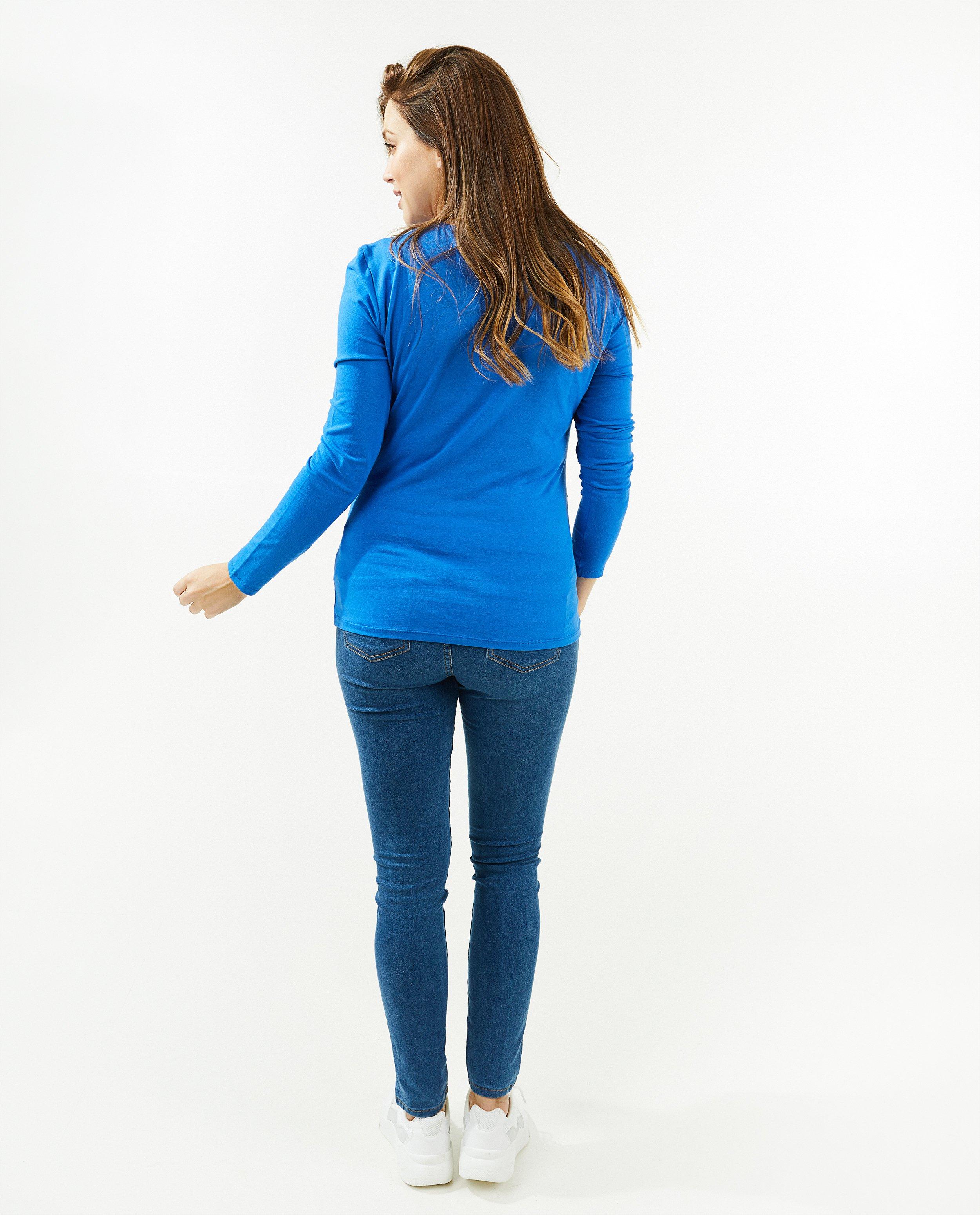 T-shirts - Bruine longsleeve, zwangerschap