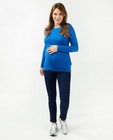 T-shirt bleu rayé à manches longues  - null - Atelier Maman