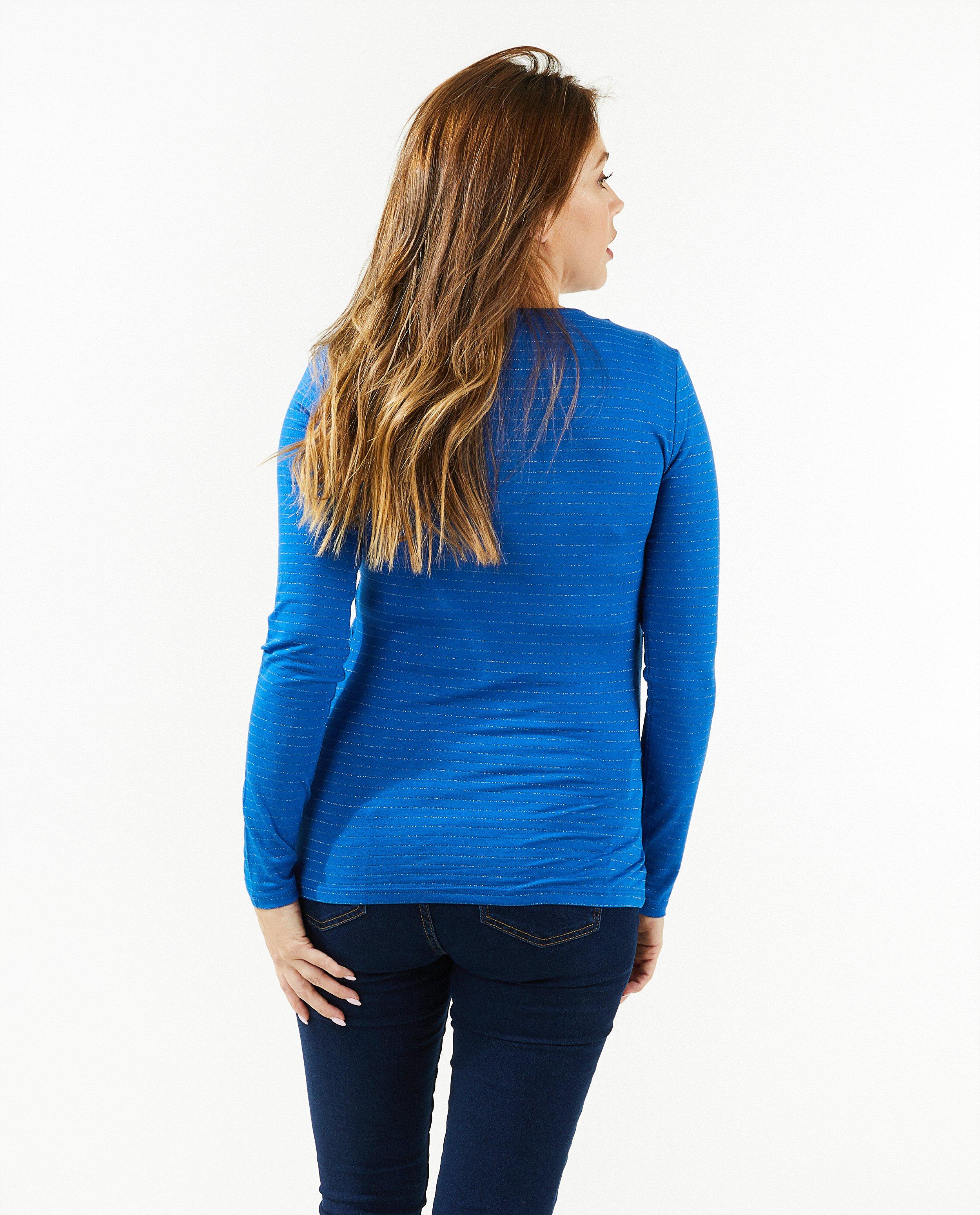 T-shirts - Longsleeve met strepen, zwangerschap