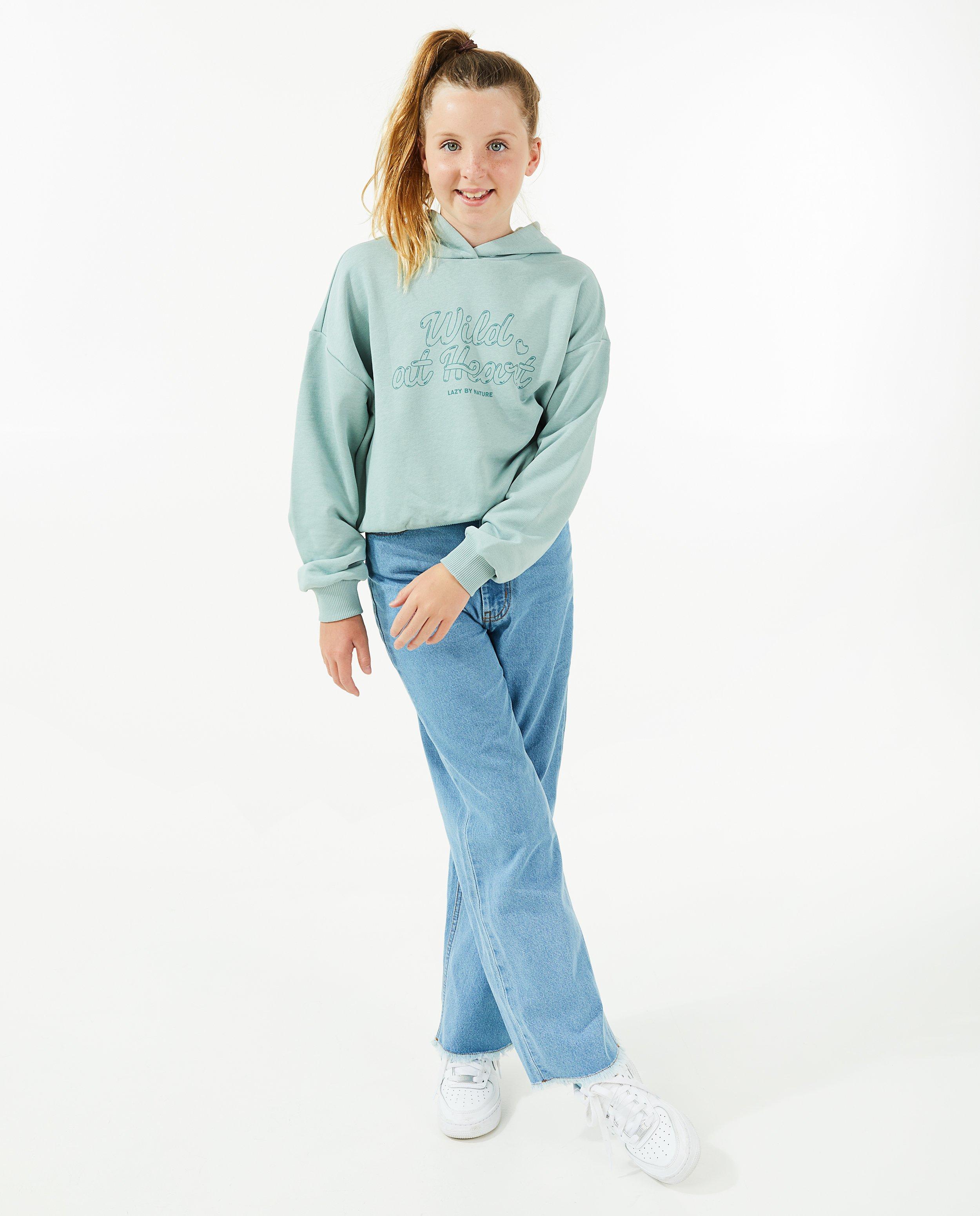 Donkerblauwe hoodie met opschrift - null - Besties