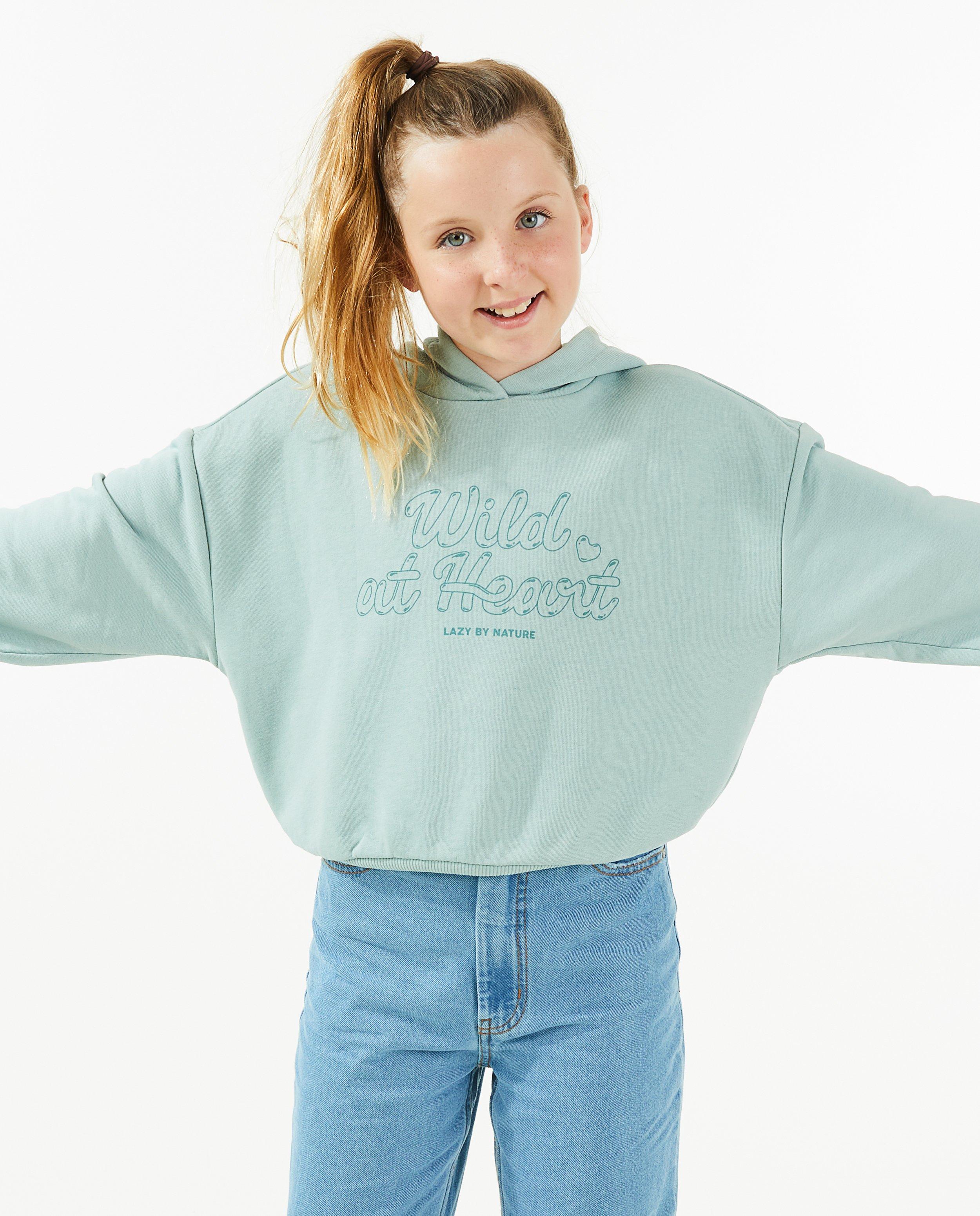 Sweaters - Donkerblauwe hoodie met opschrift