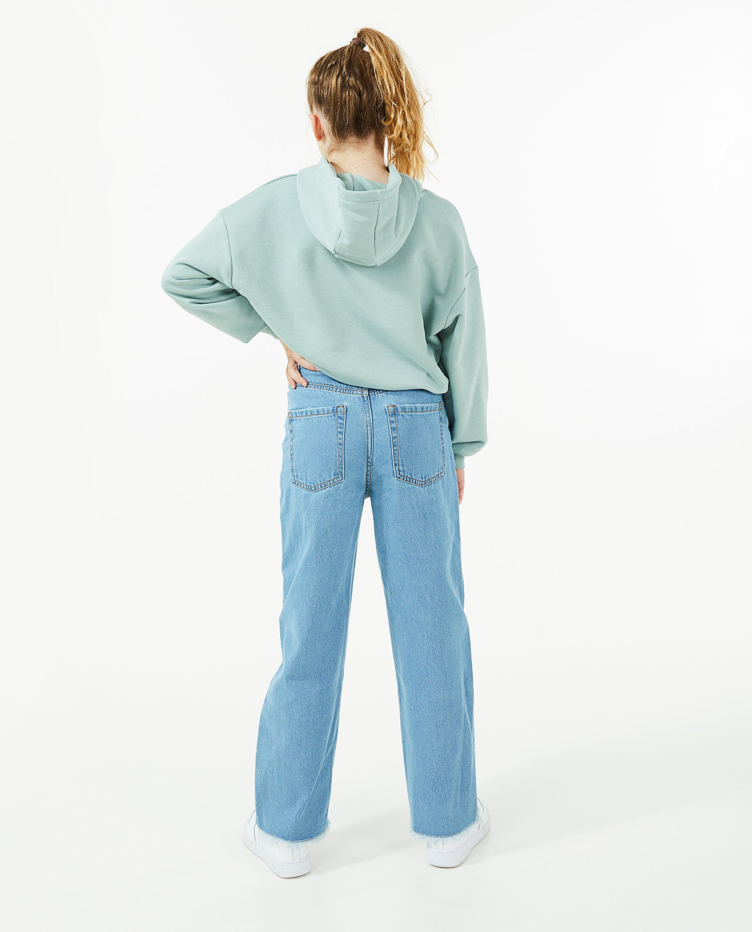 Sweaters - Donkerblauwe hoodie met opschrift