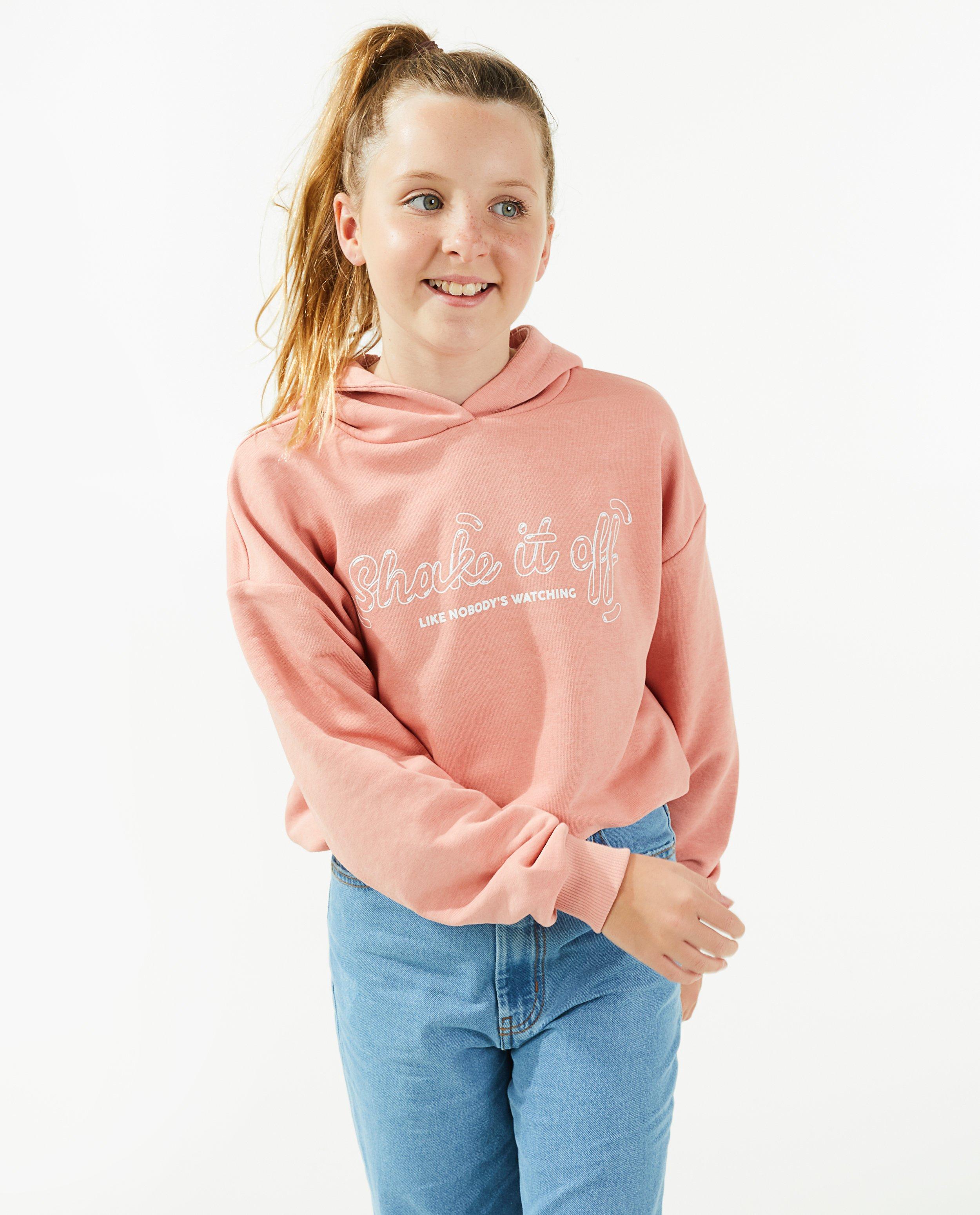 Sweaters - Donkerblauwe hoodie met opschrift