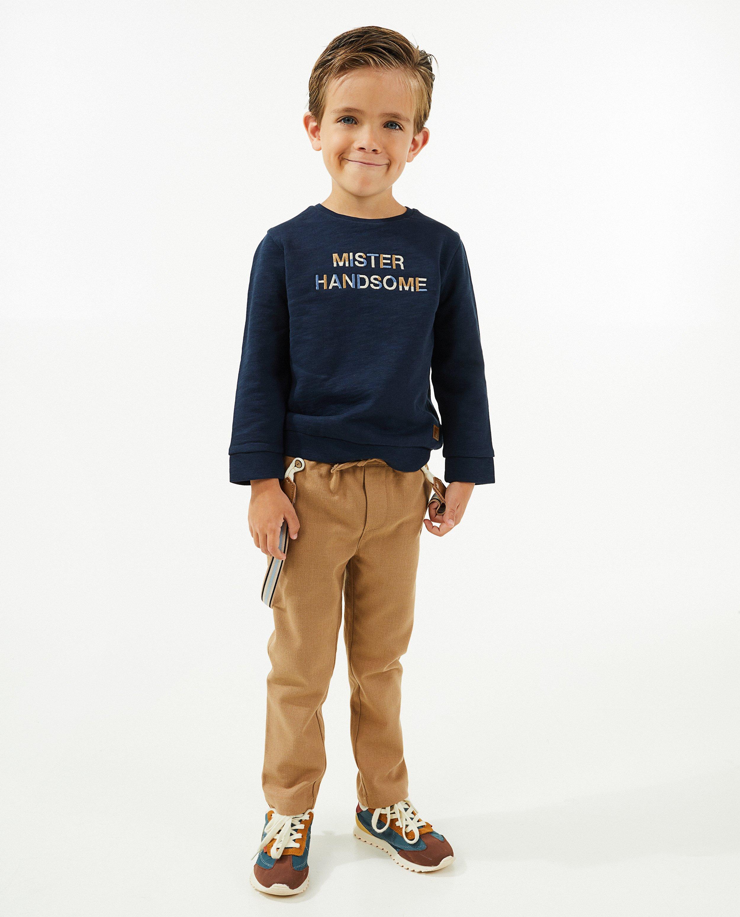 Sweat bleu avec broderie - null - Kidz Nation