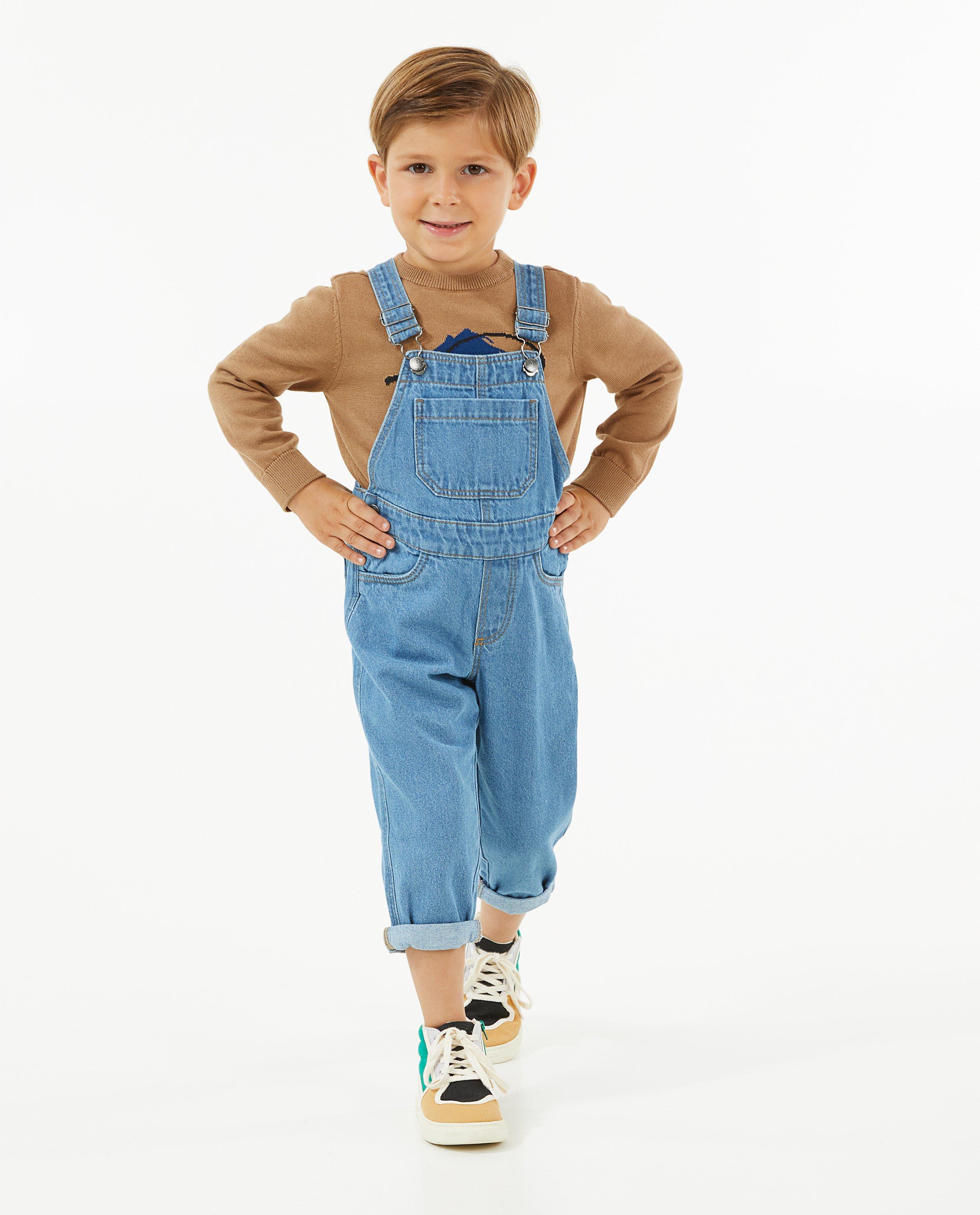 Jumpsuit - Blauwe jeanssalopette