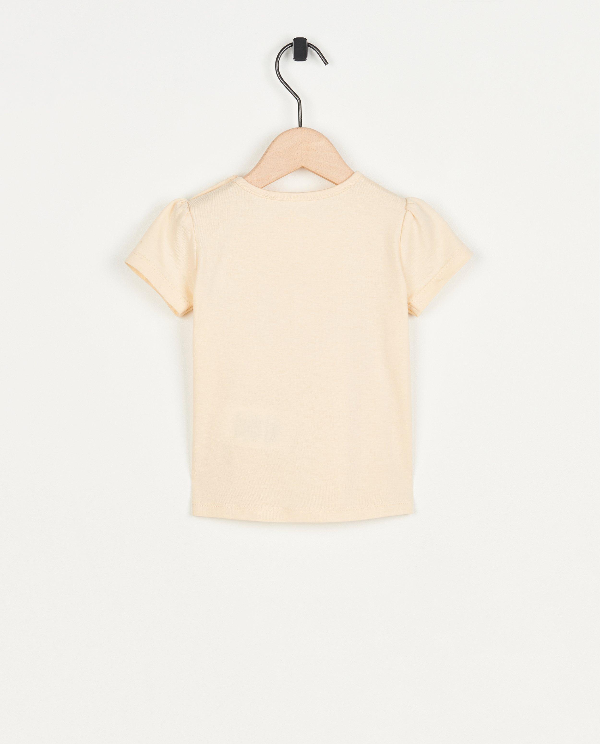T-shirts - Ecru T-shirt met print