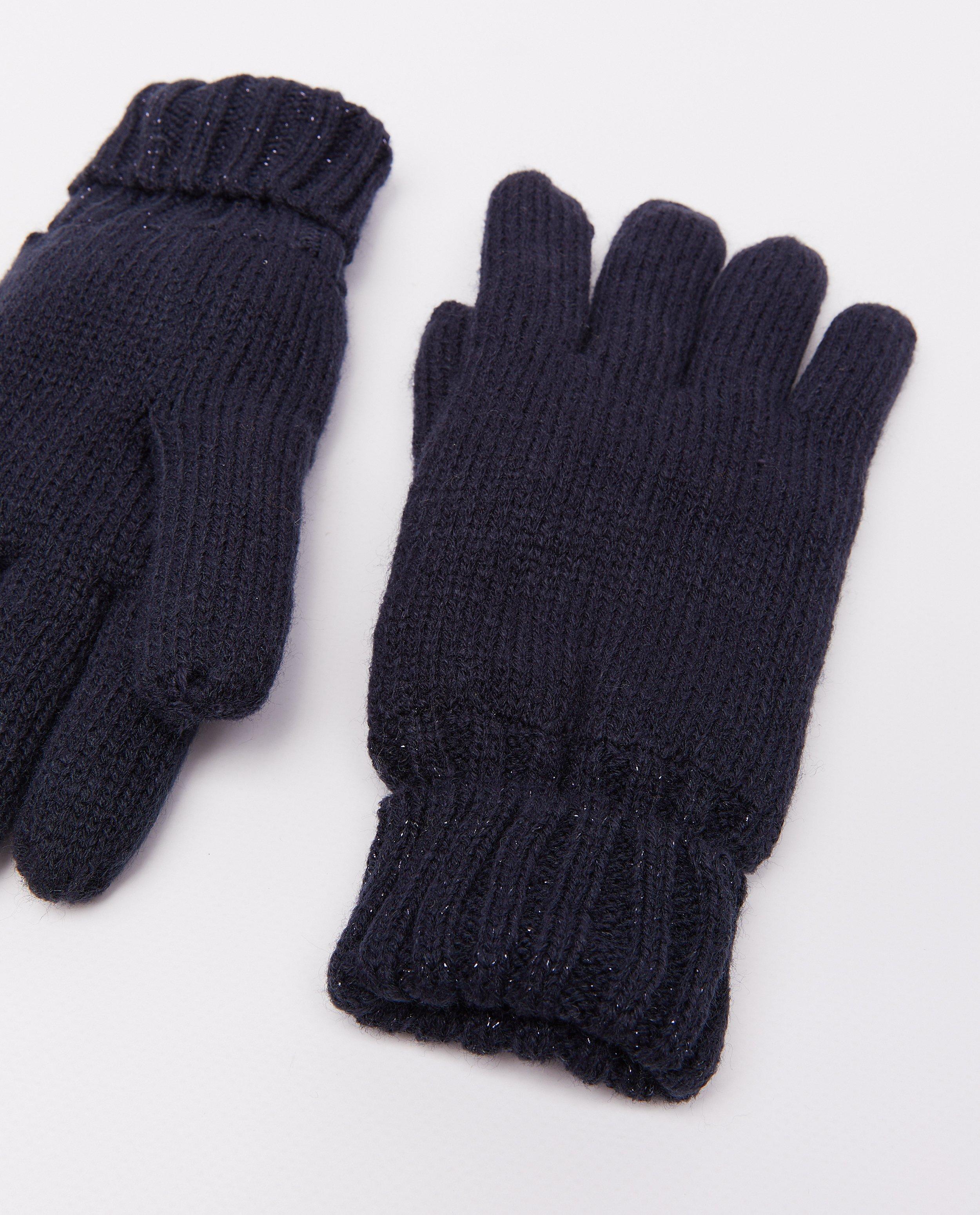 Breigoed - Donkerblauwe handschoenen