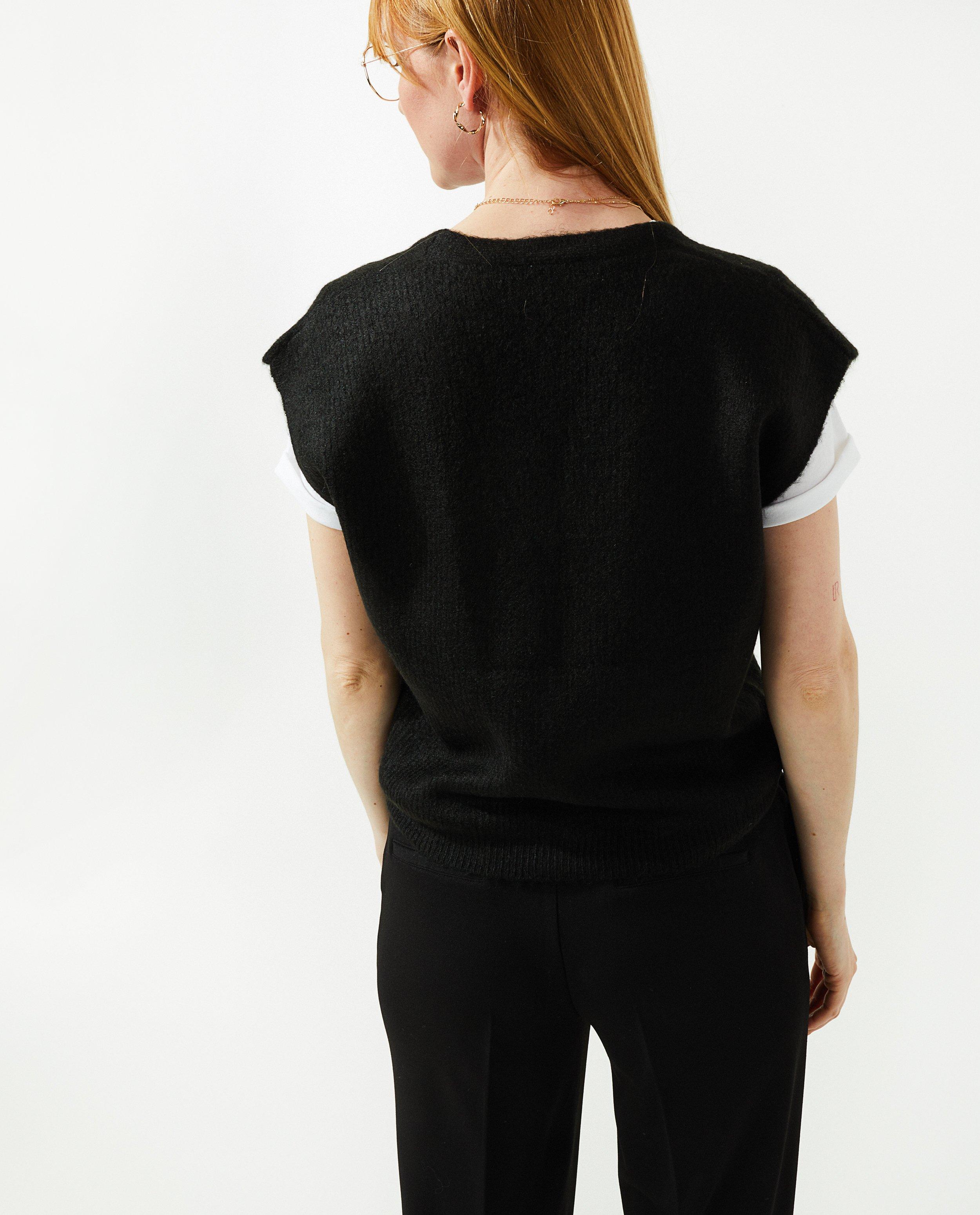Cardigans - Cardigan orange sans manches