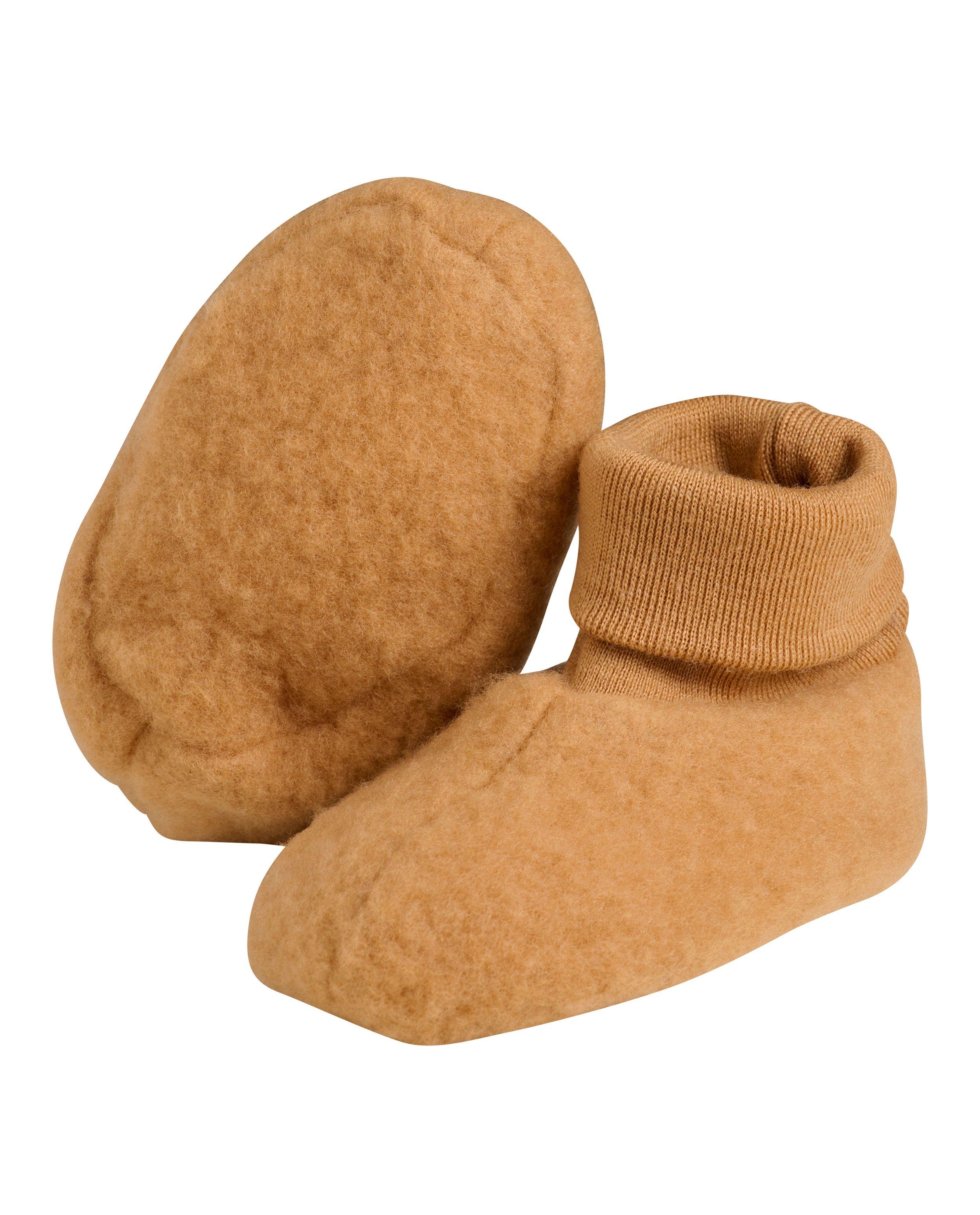 Pantoufles en laine - D&eacute;tails du produit - brun - image num&eacute;ro 3