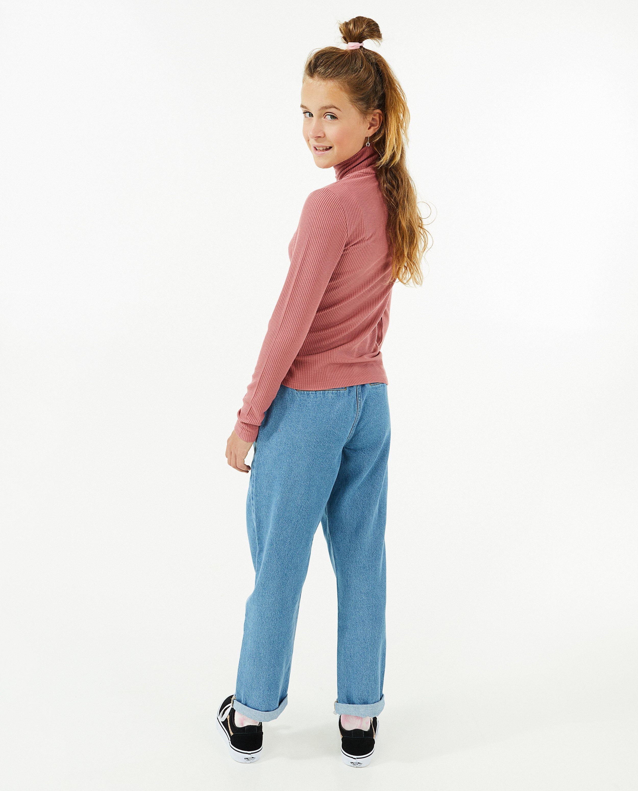 T-shirts - Donkerroze coltrui met borduursel