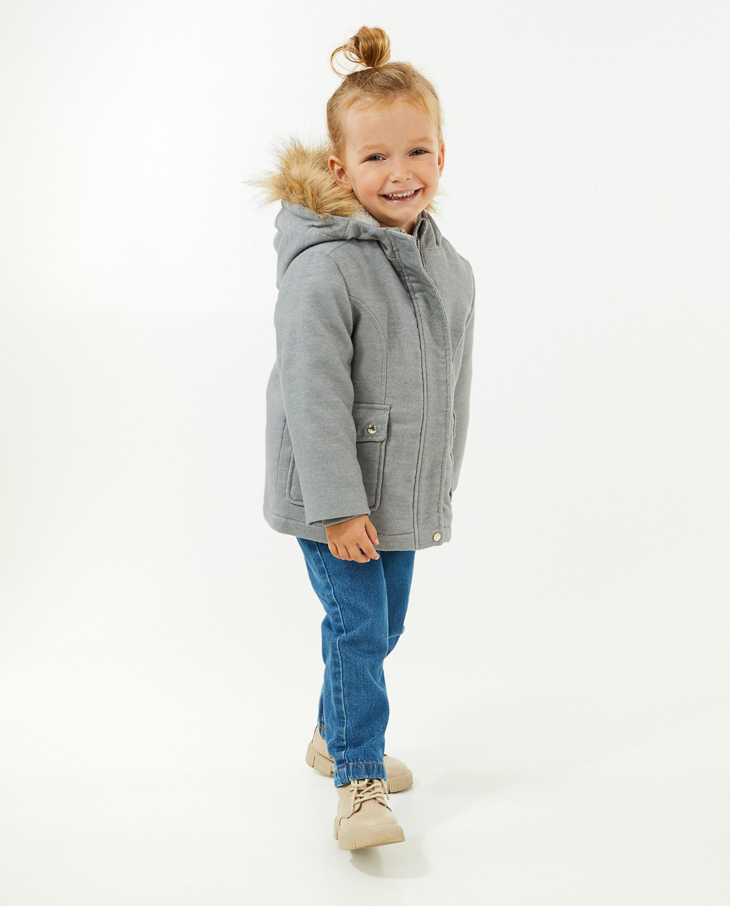 Veste en laine avec un col en fausse fourrure - null - Milla Star