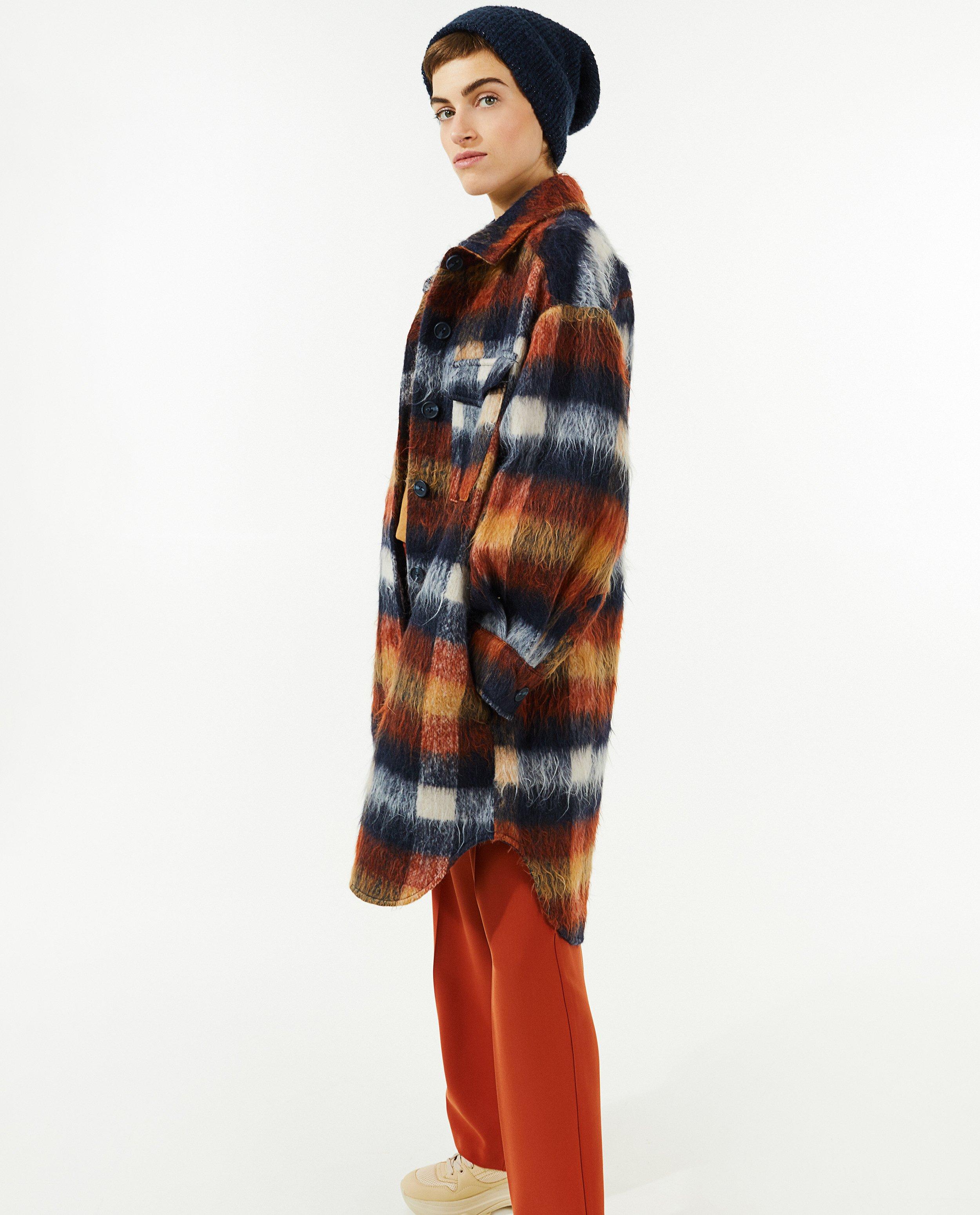 Veste en laine oversized a carreaux Sora JBC Belgique Belgique