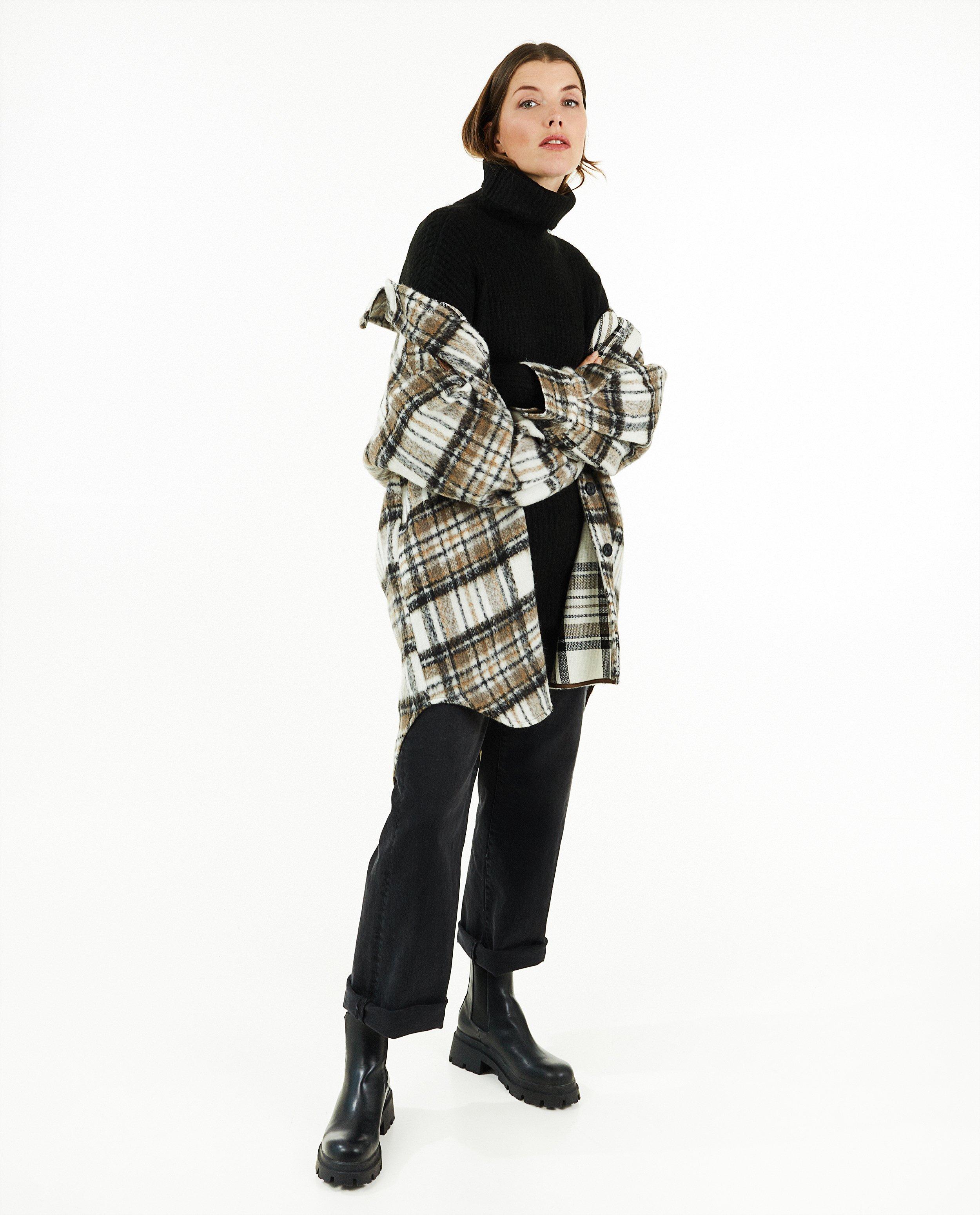 Oversized hemd met ruiten - null - Sora
