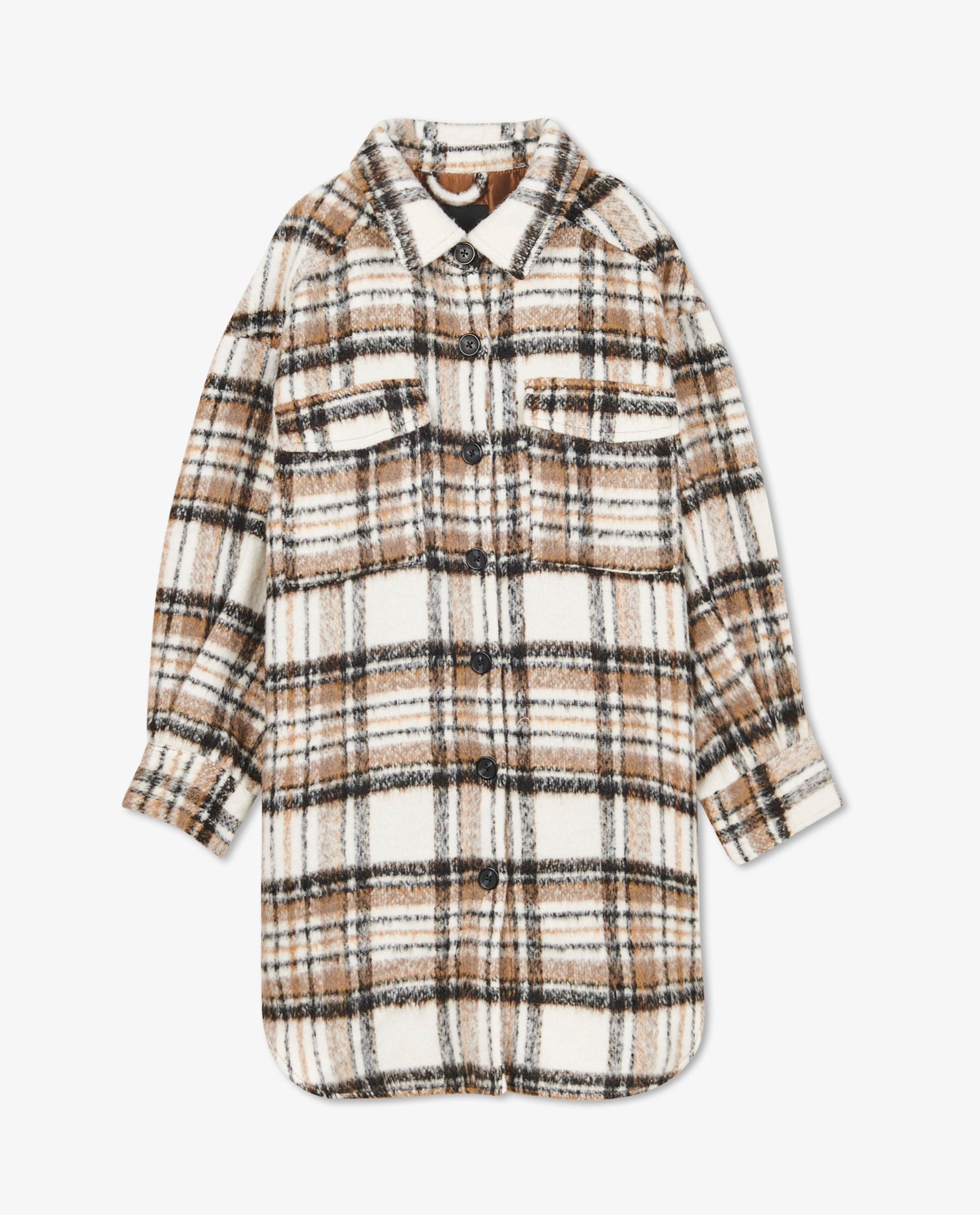 Winterjassen - Oversized hemd met ruiten