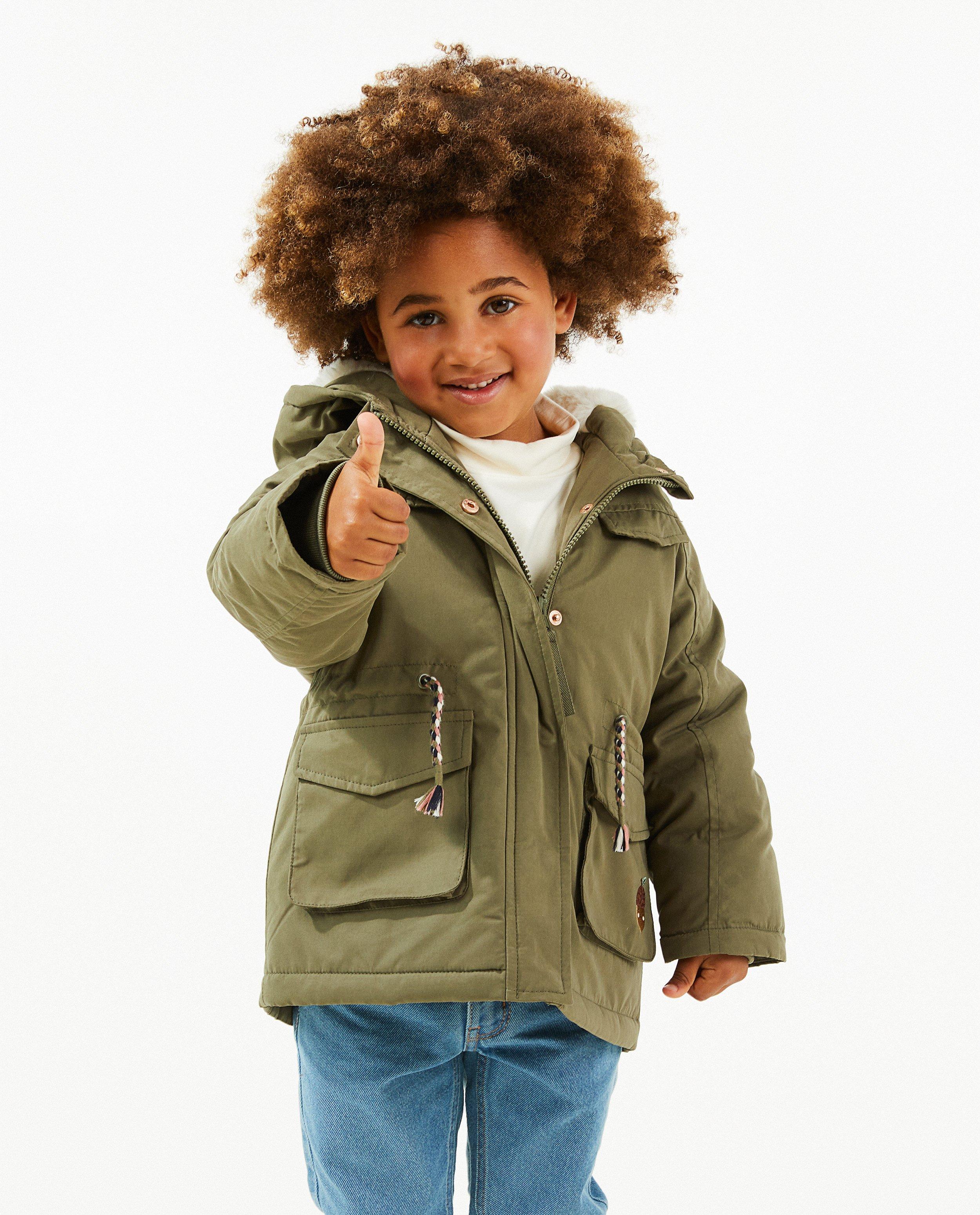Parkas - Parka kaki avec un petit gland