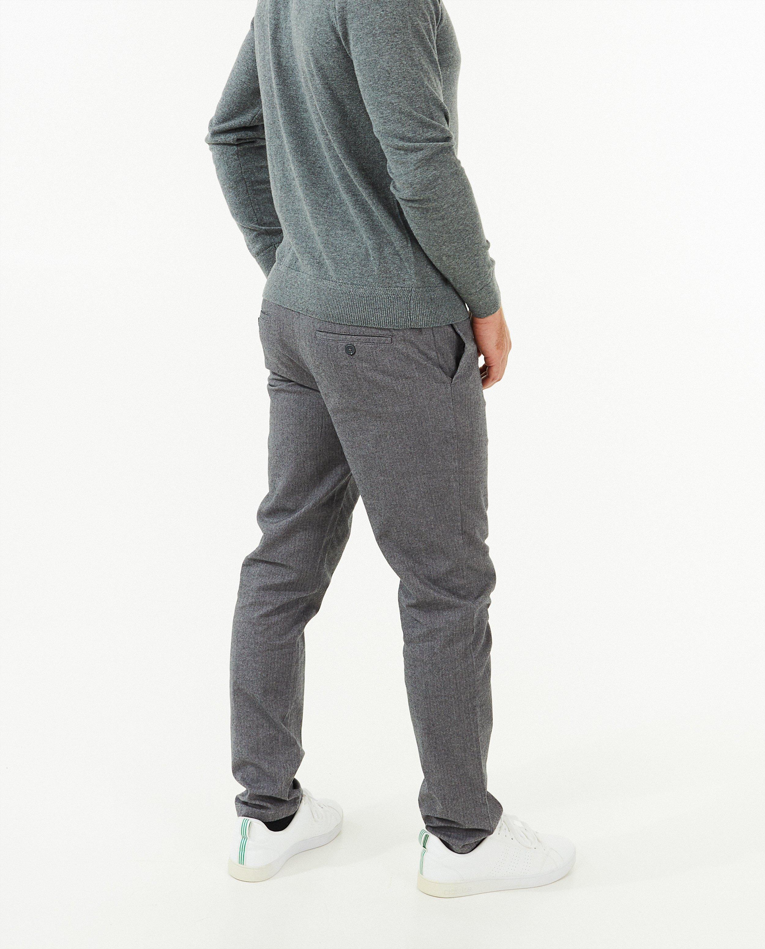 Broeken - Grijze broek, chino slim fit