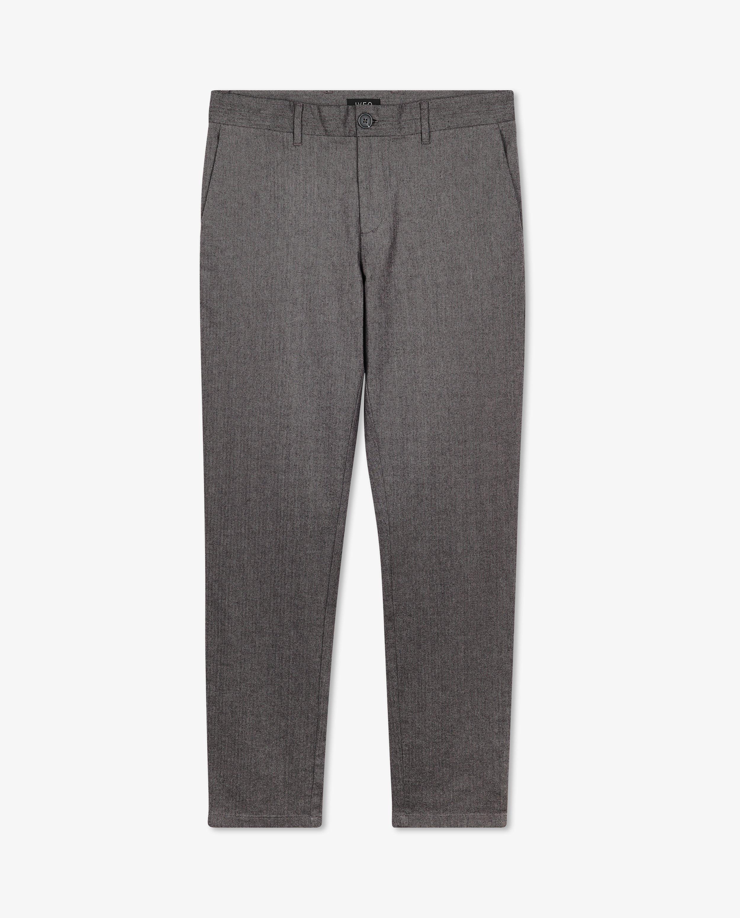 Broeken - Grijze broek, chino slim fit