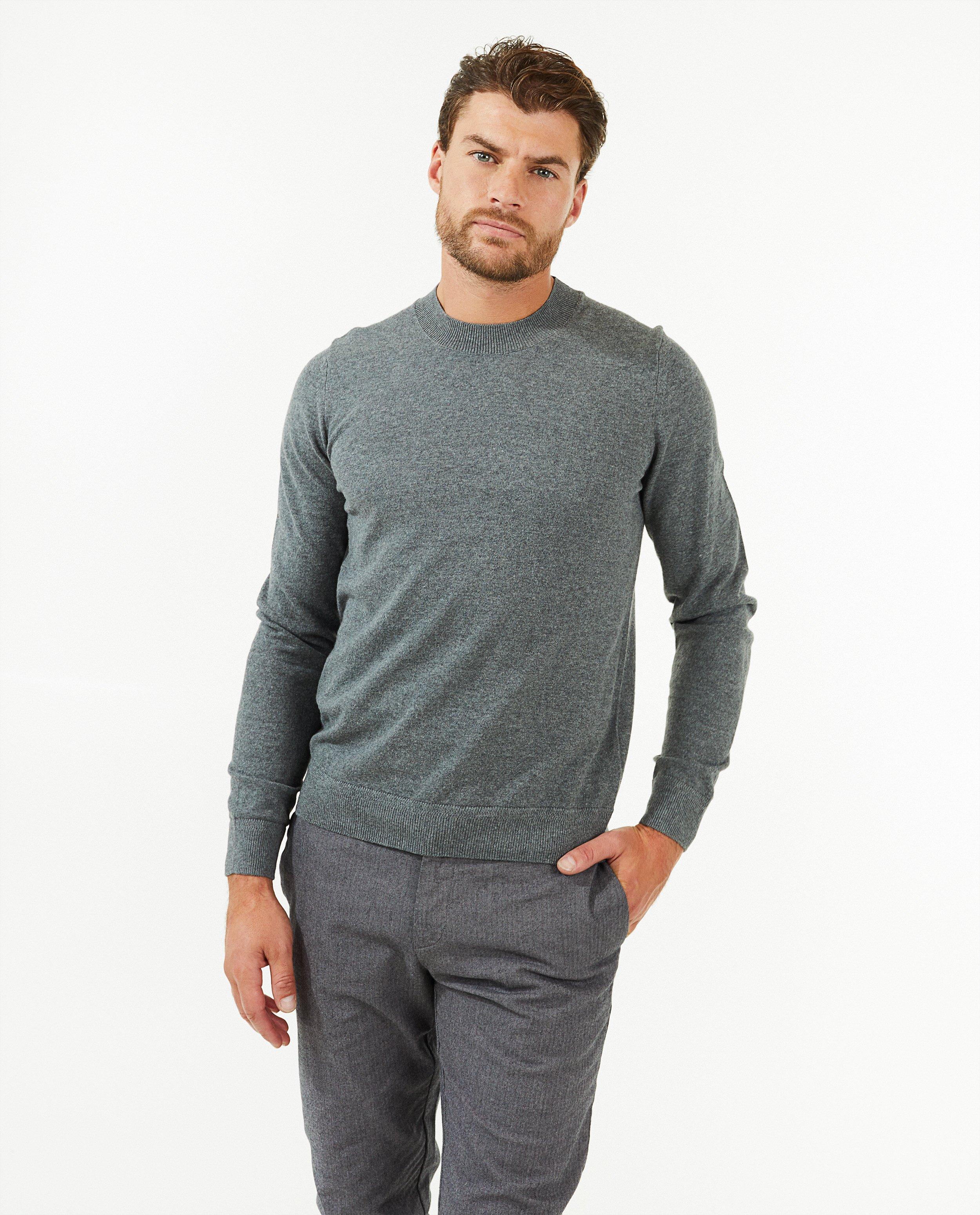Pulls - Pull gris en fin tricot