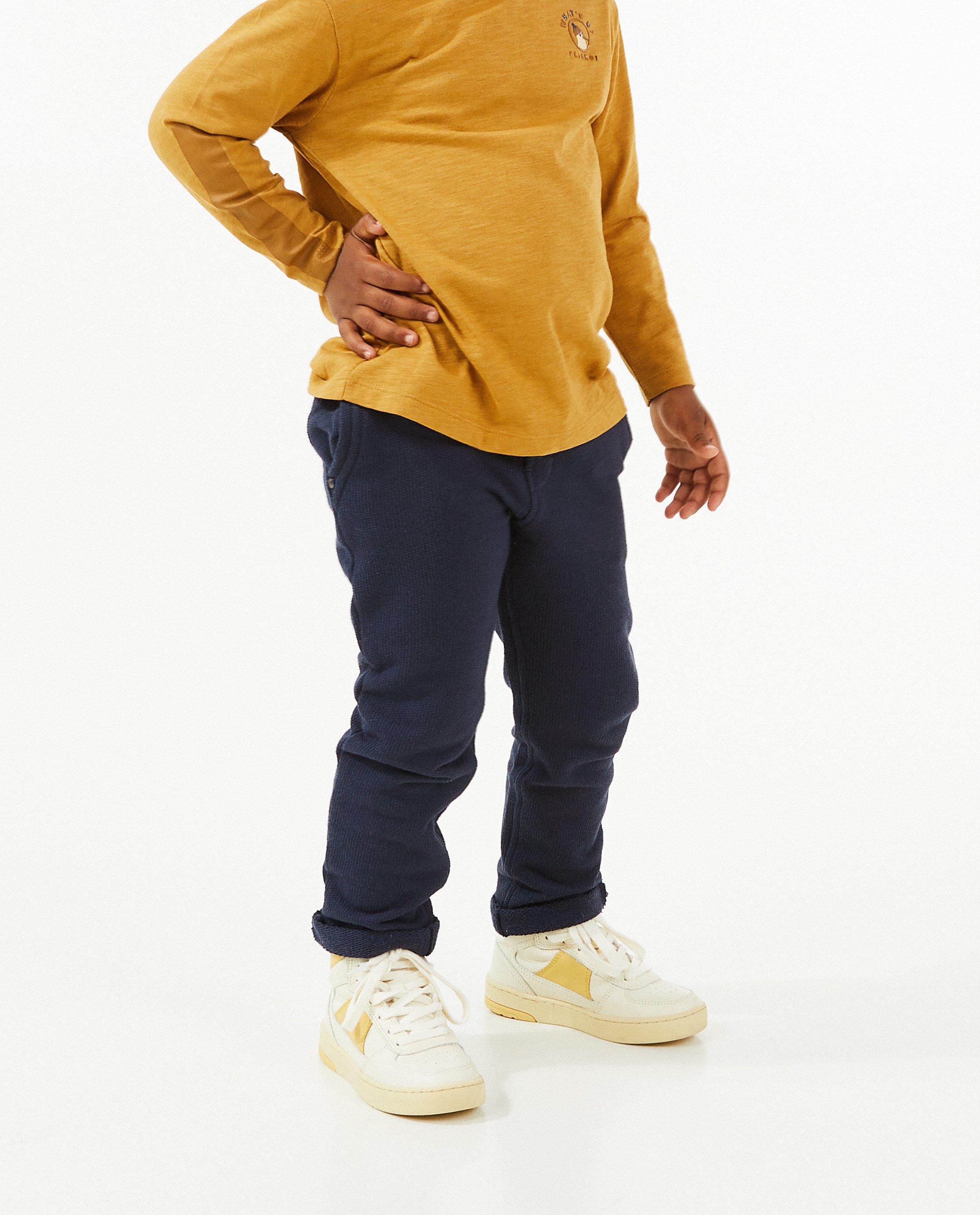 Pantalons - Jogger bleu avec straight fit