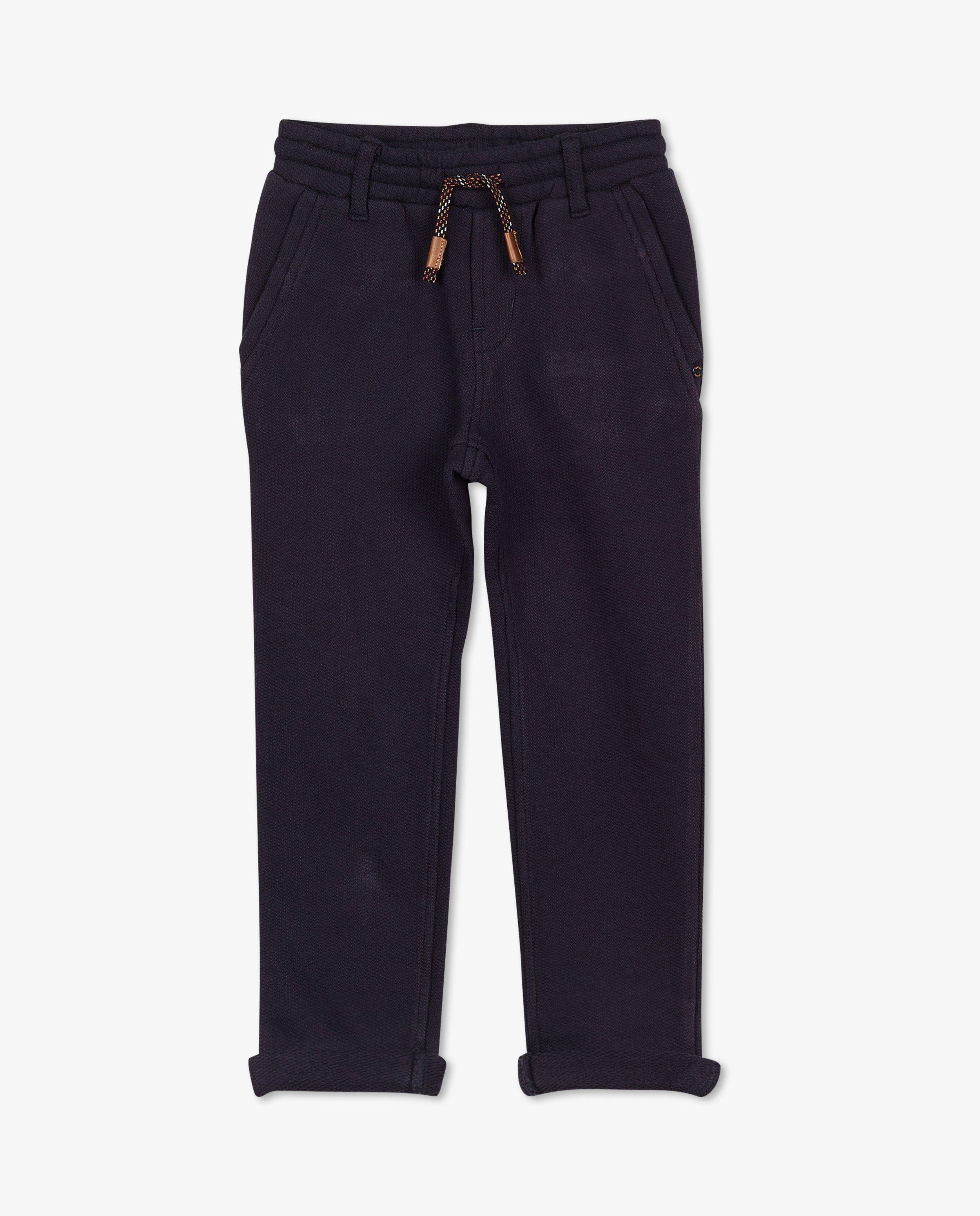 Pantalons - Jogger bleu avec straight fit