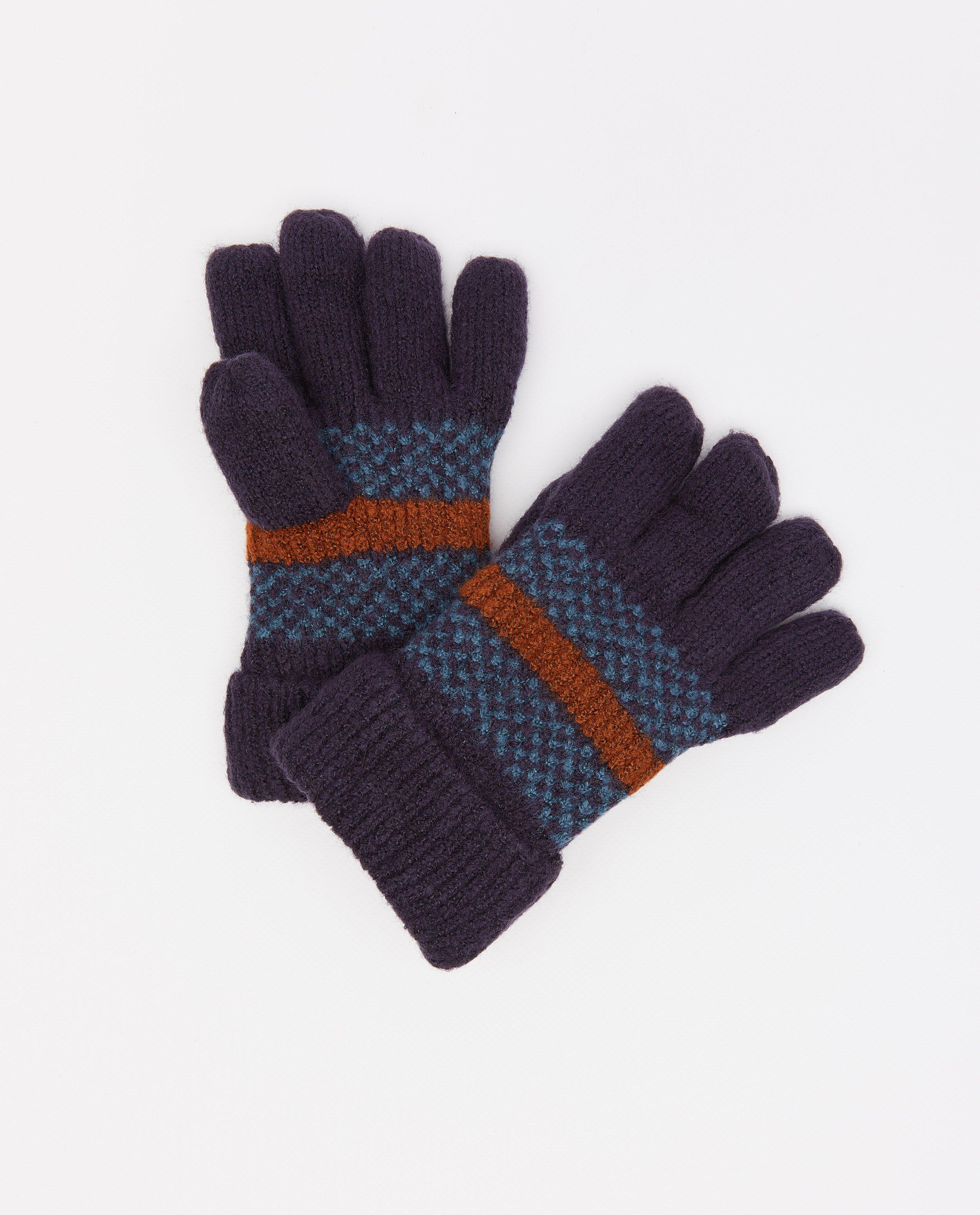Blauwe handschoenen met print - null - JBC