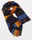 Breigoed - Set: gestreepte sjaal en handschoenen