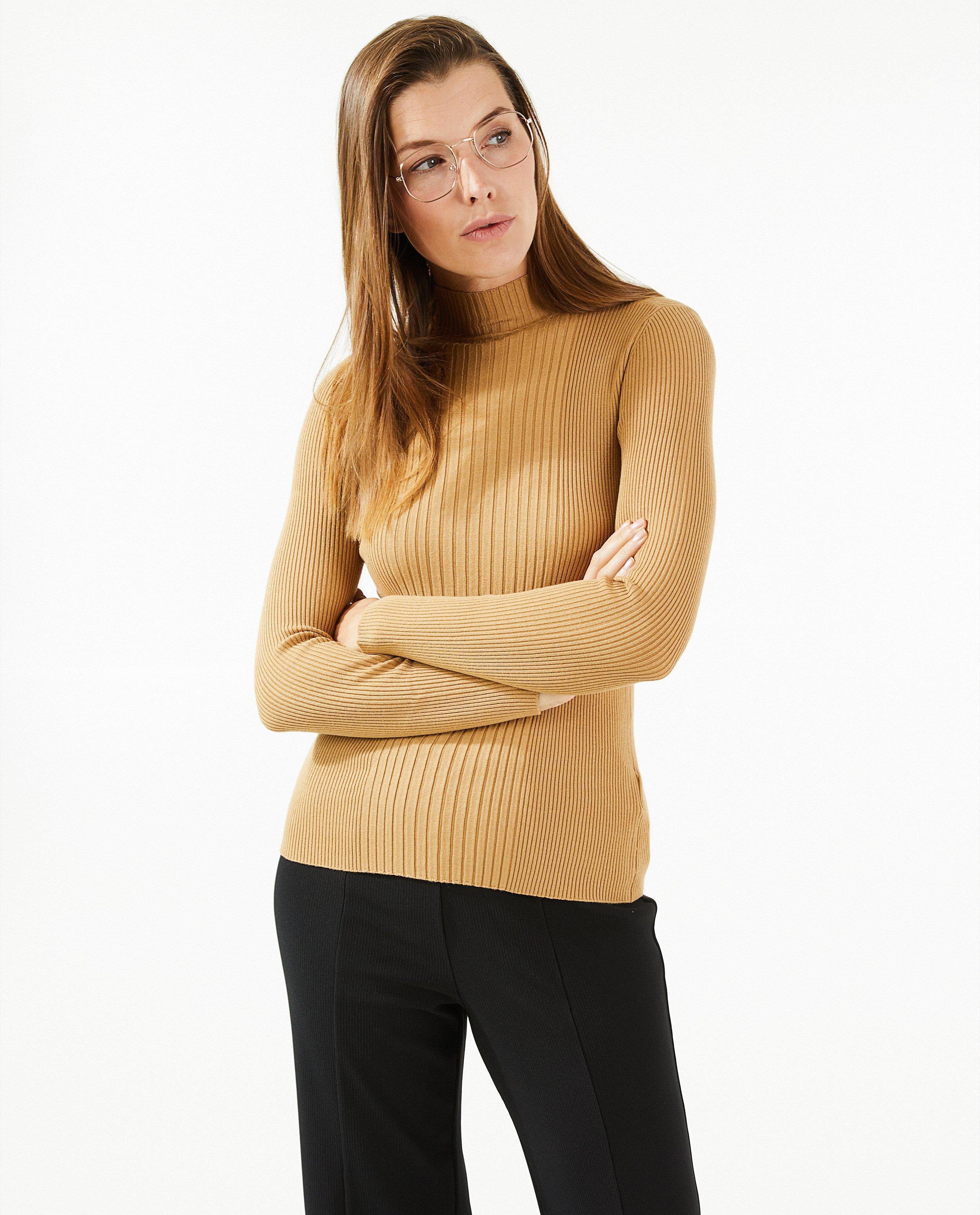Pulls - Pull brun côtelé