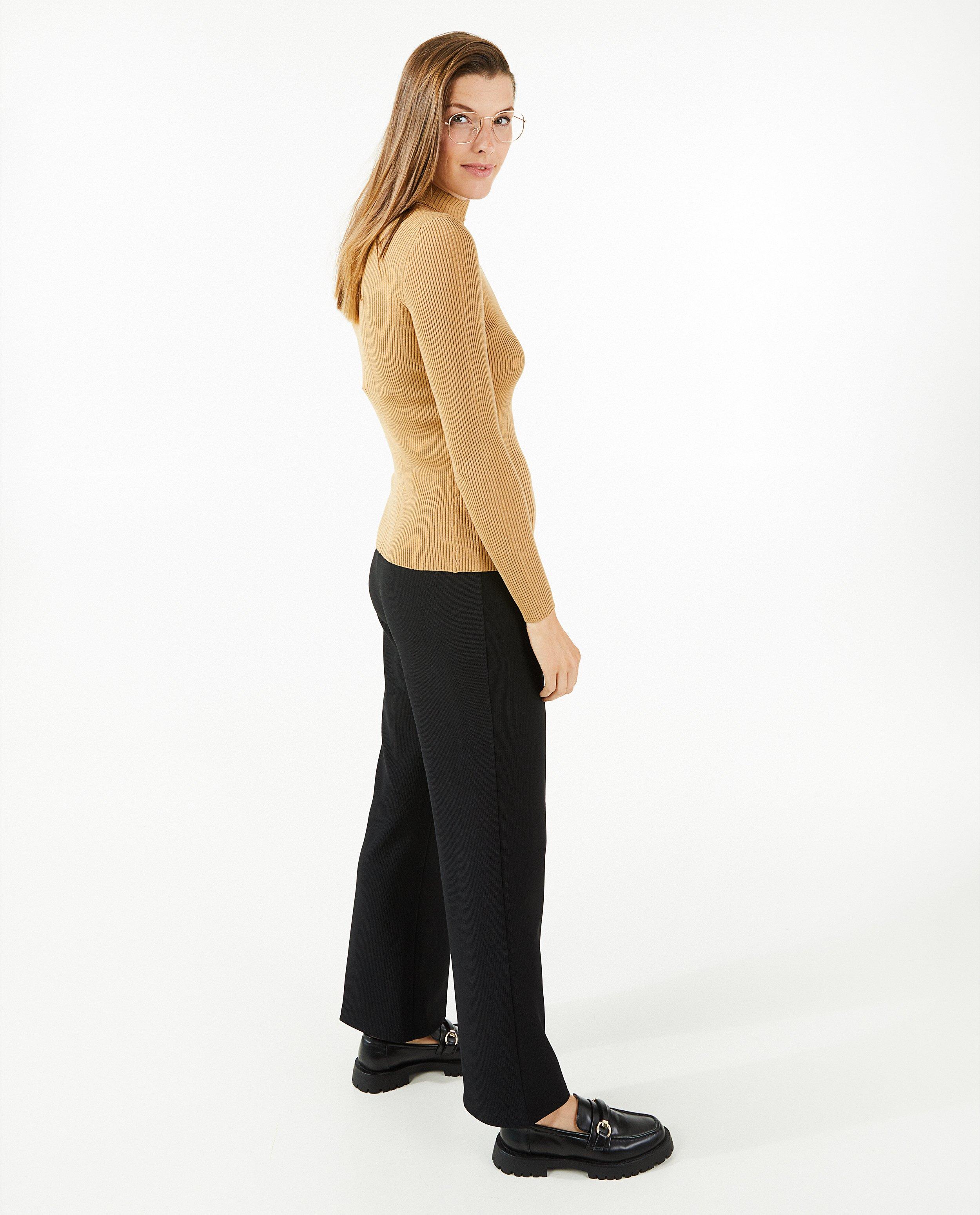 Pulls - Pull brun côtelé