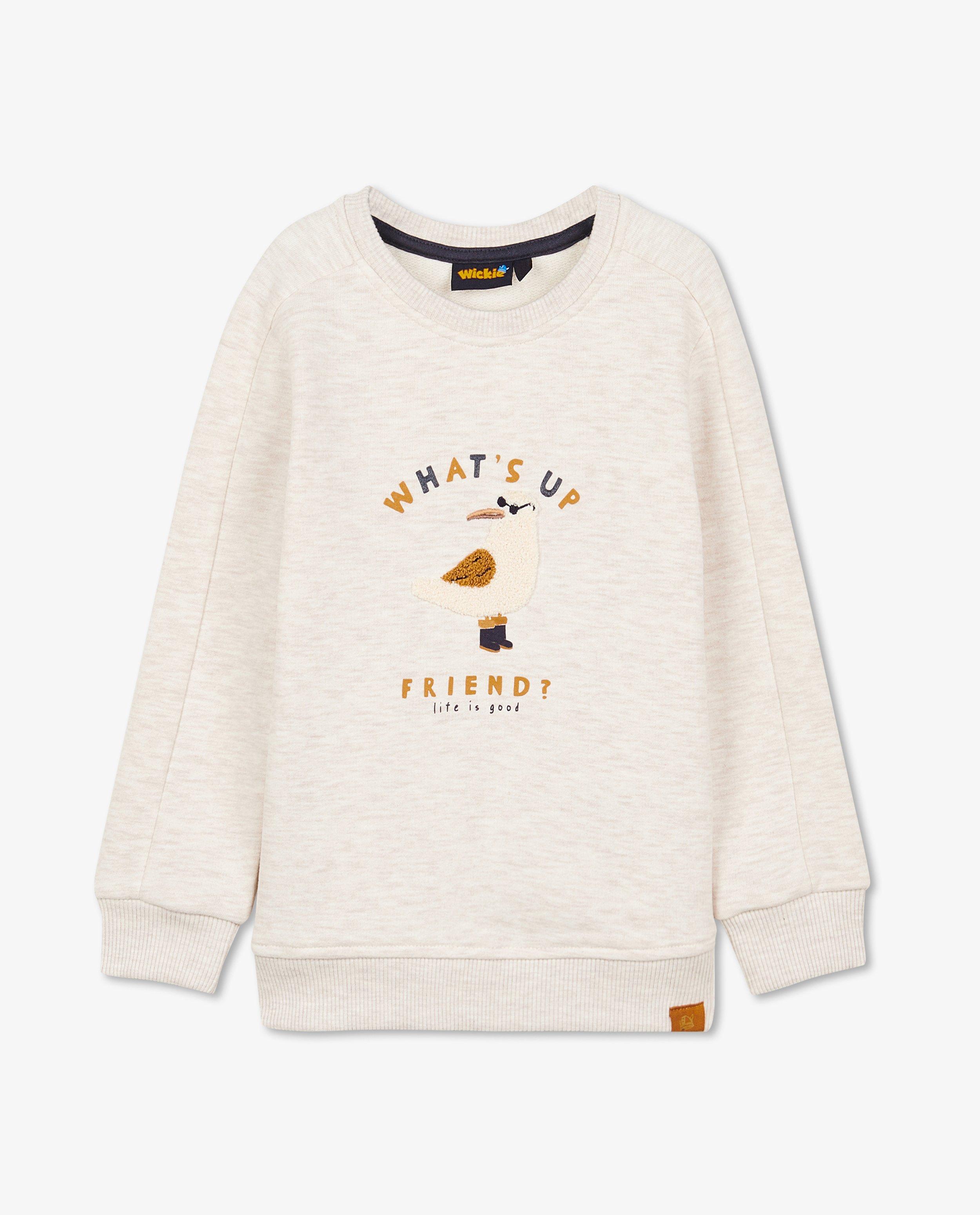 Sweats - Sweat bleu à imprimé