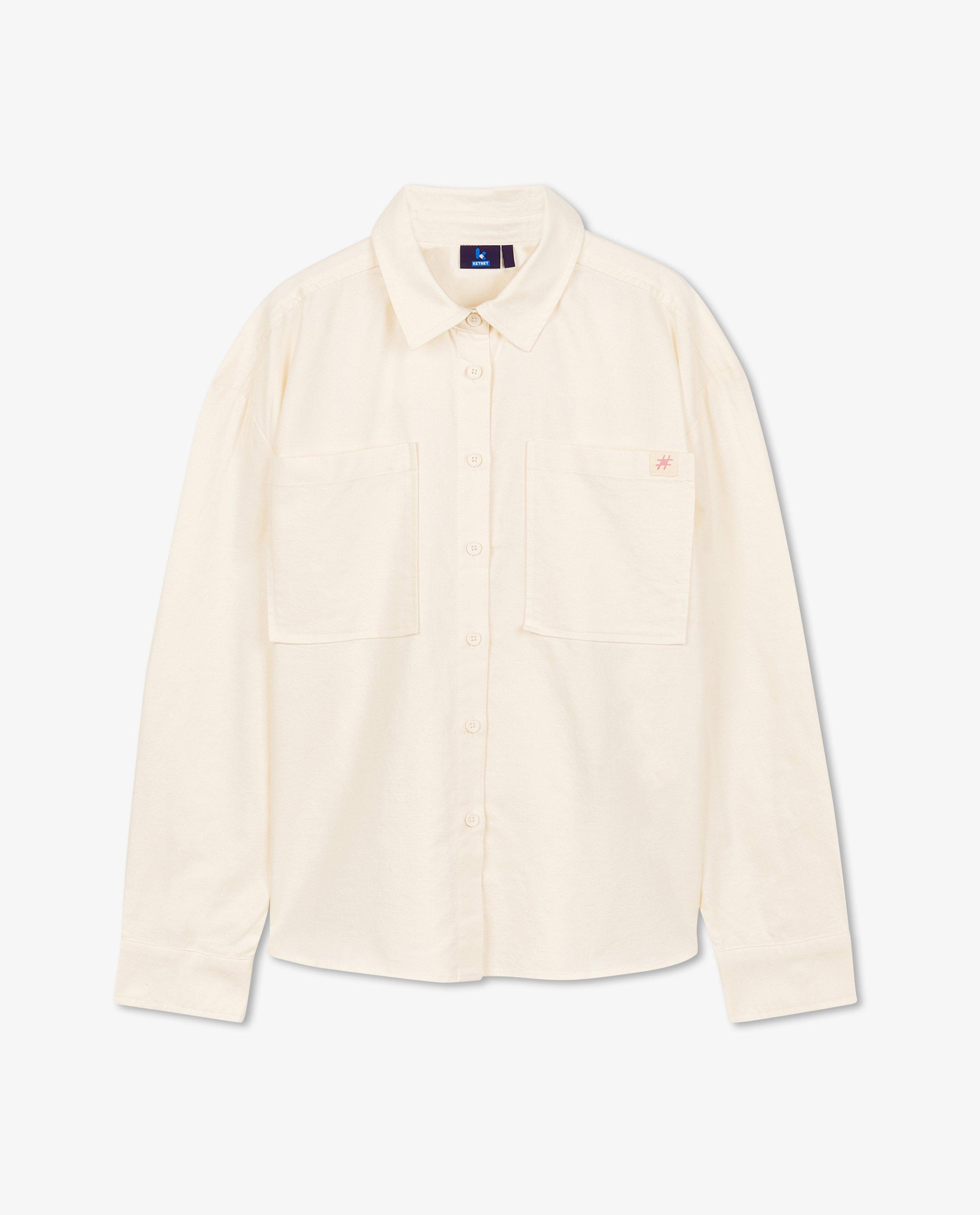 Chemises - Chemise blanche avec poches de poitrine