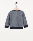 Sweaters - Blauwe sweater met print Feest
