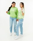 Groene sweater met opschrift - null - Nour en Fatma