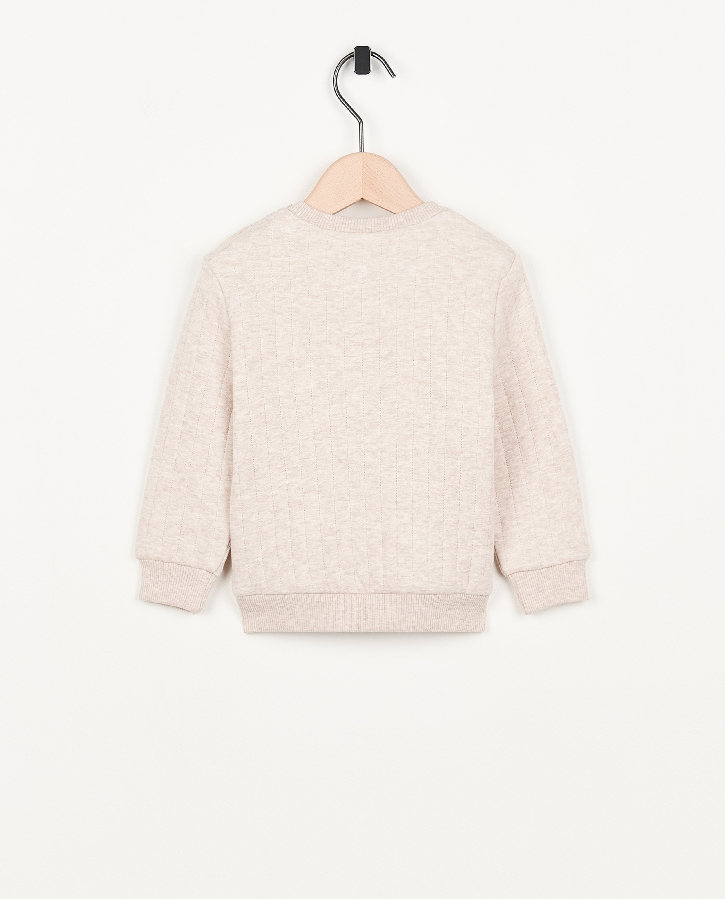 Sweaters - Ecru sweater met borduursel