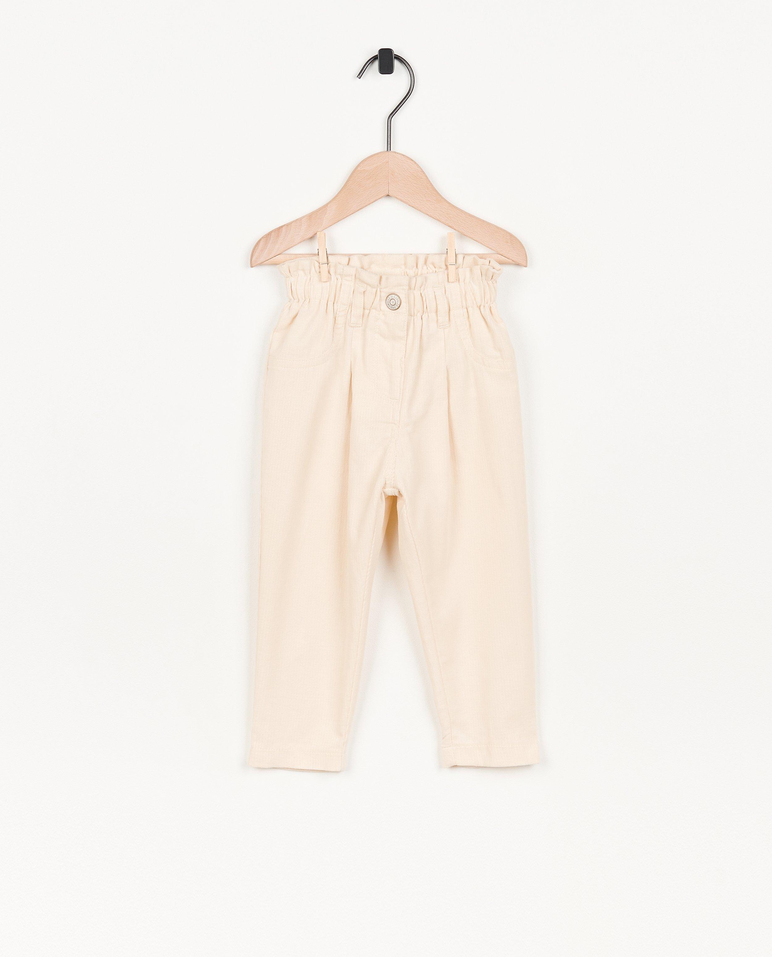 Pantalon écru en velours côtelé - null - Cuddles and Smiles