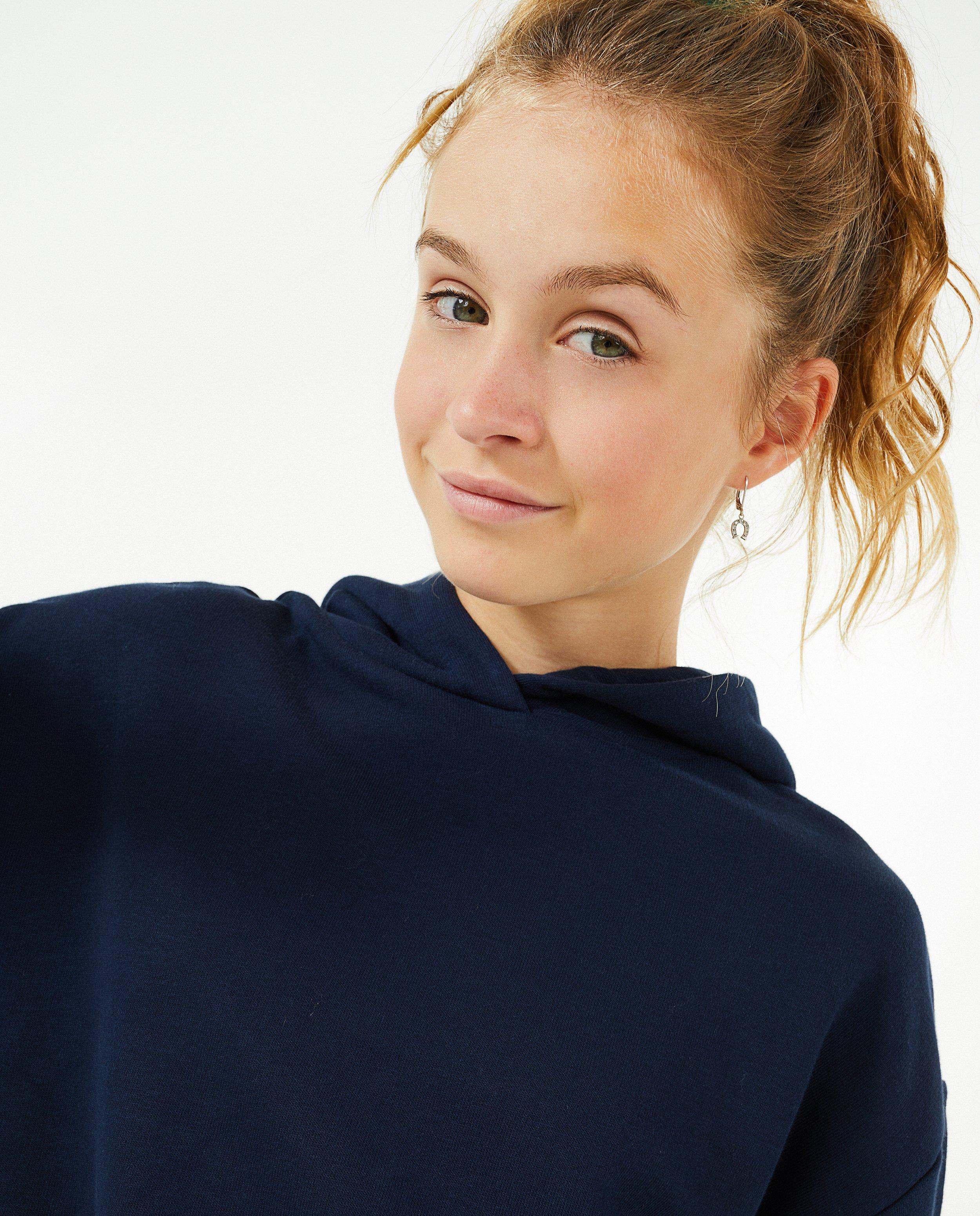 Sweaters - Donkerblauwe hoodie