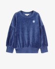 Sweaters - Blauwe sweater van fluweel
