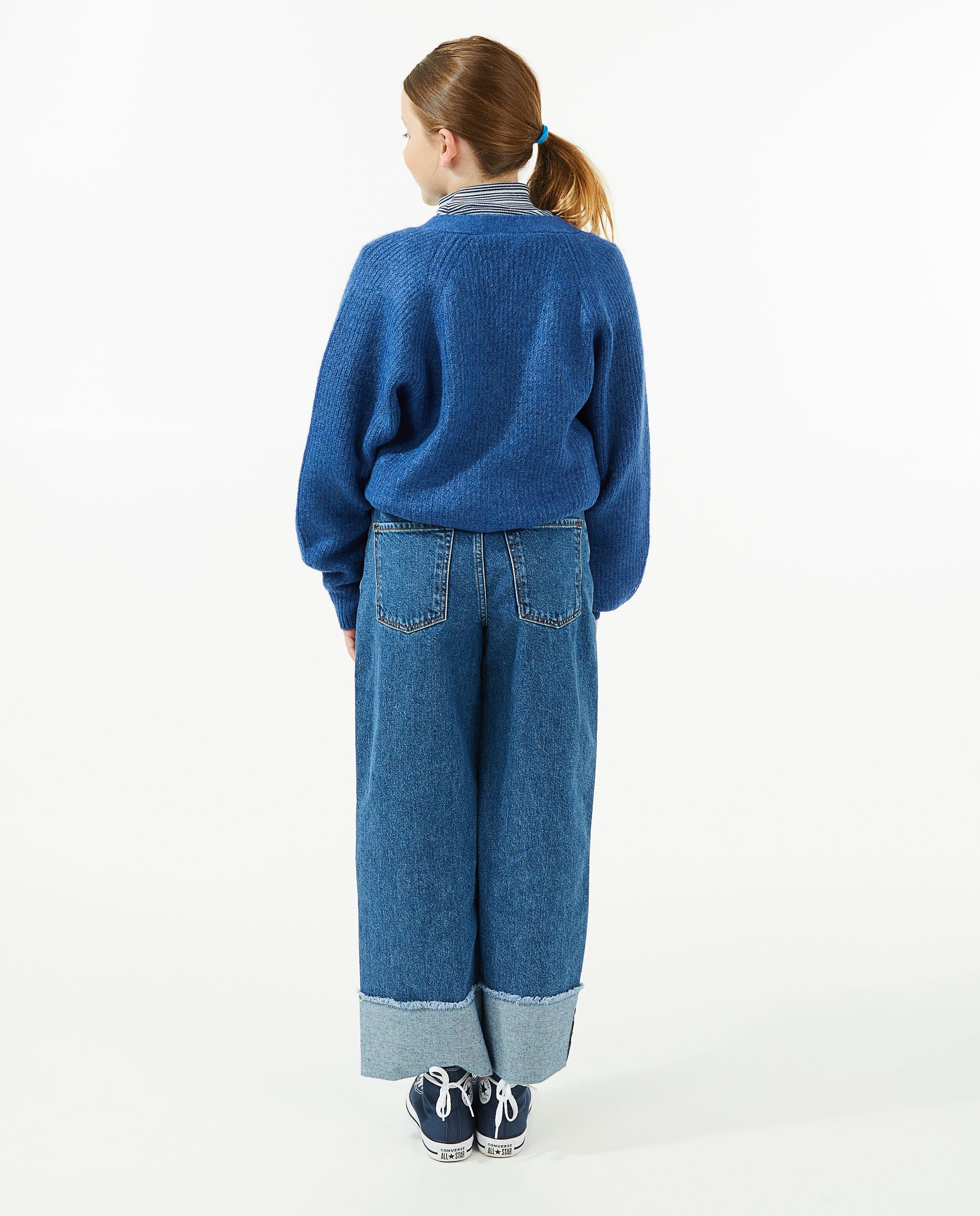 Sweats - Cardigan boxy bleu