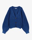Sweaters - Boxy cardigan in blauw