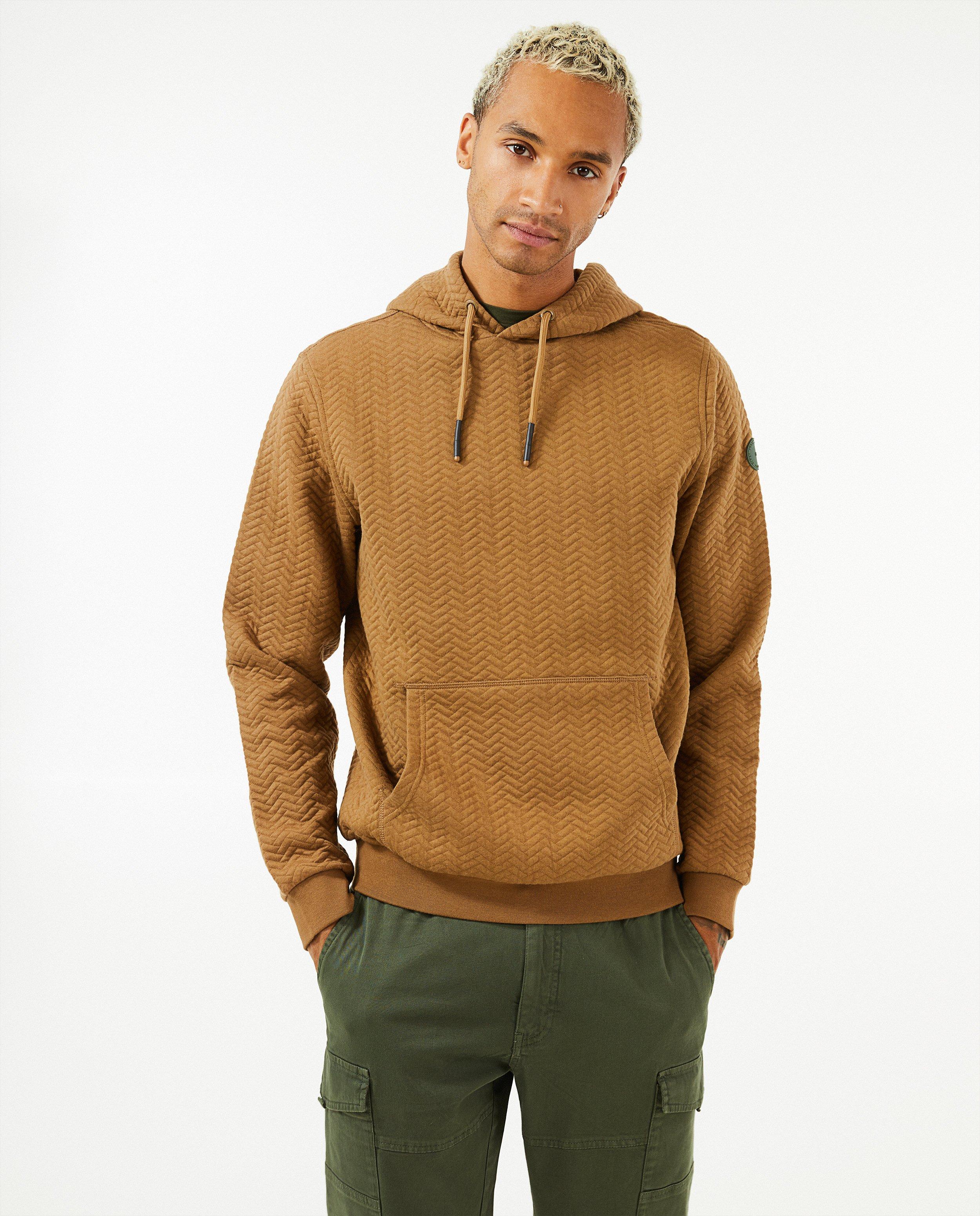 Sweats - Sweat brun à capuchon