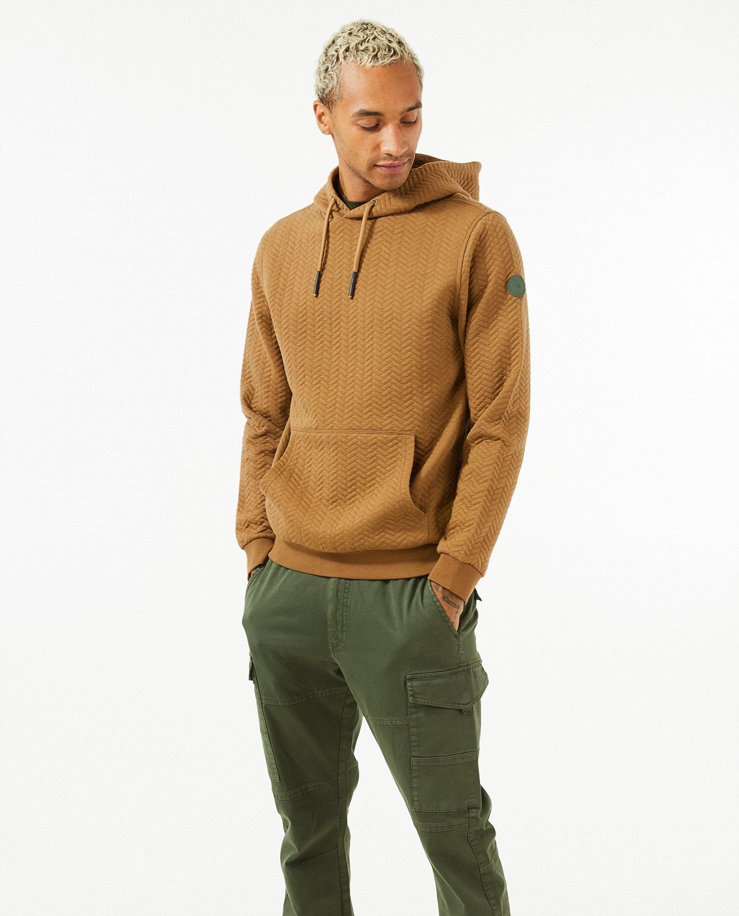 Sweats - Sweat brun à capuchon