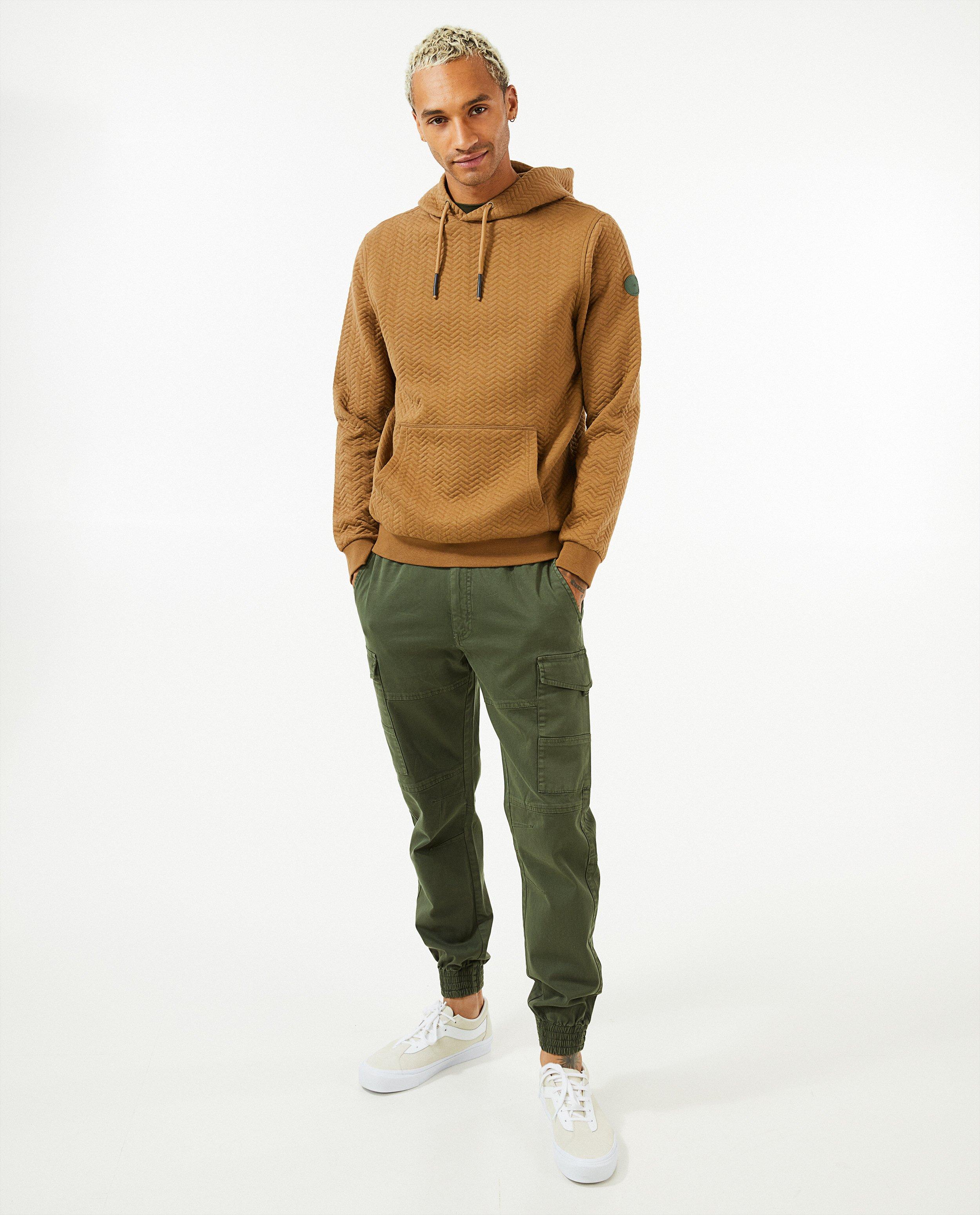 Sweats - Sweat brun à capuchon